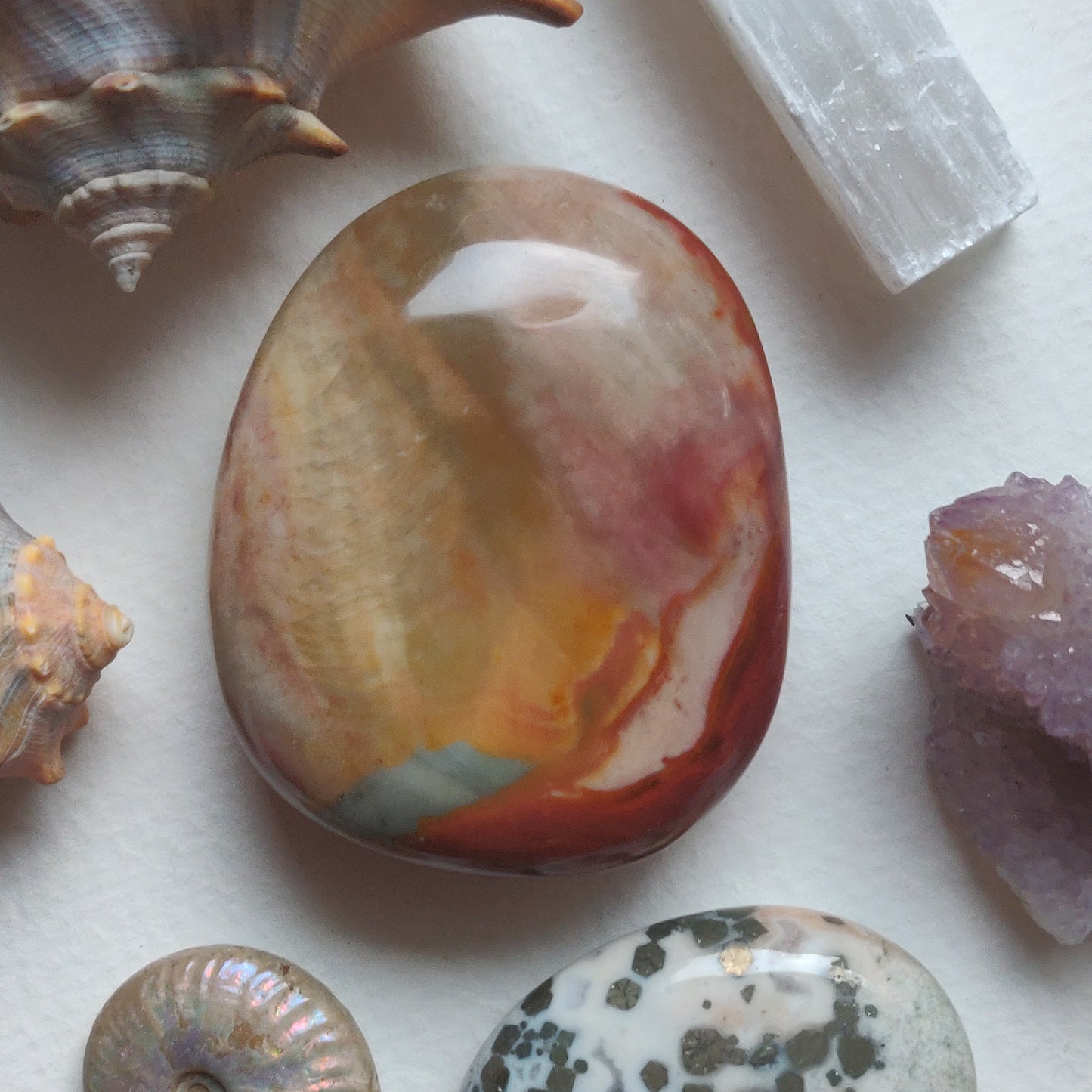 Polychrome Jasper Palm Stone (#9) - Simply Affinity