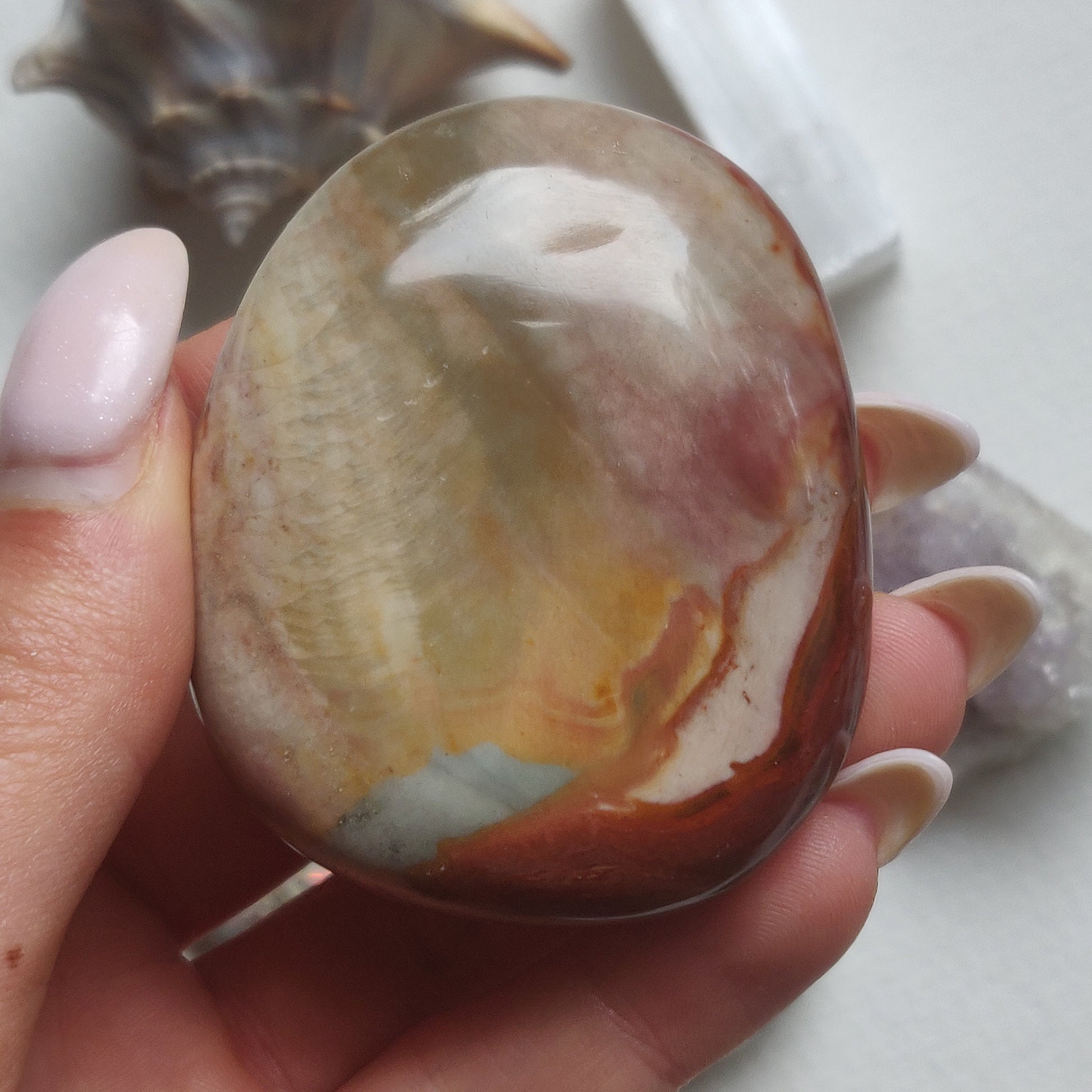 Polychrome Jasper Palm Stone (#9) - Simply Affinity