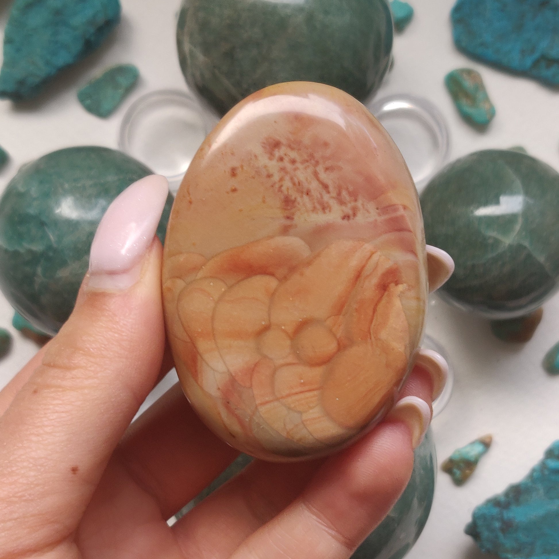 Polychrome Jasper Palm Stone (#10) - Simply Affinity