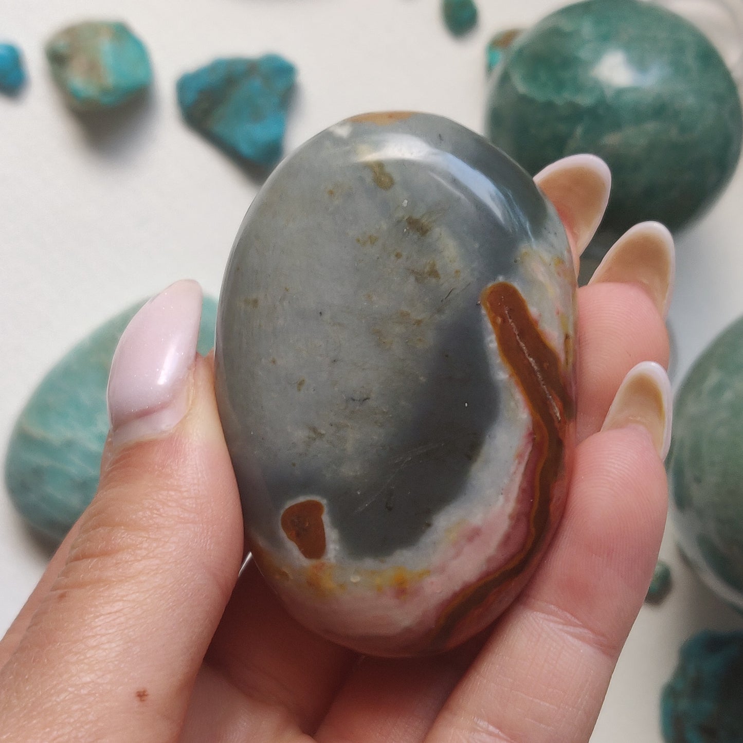 Polychrome Jasper Palm Stone (#12) - Simply Affinity