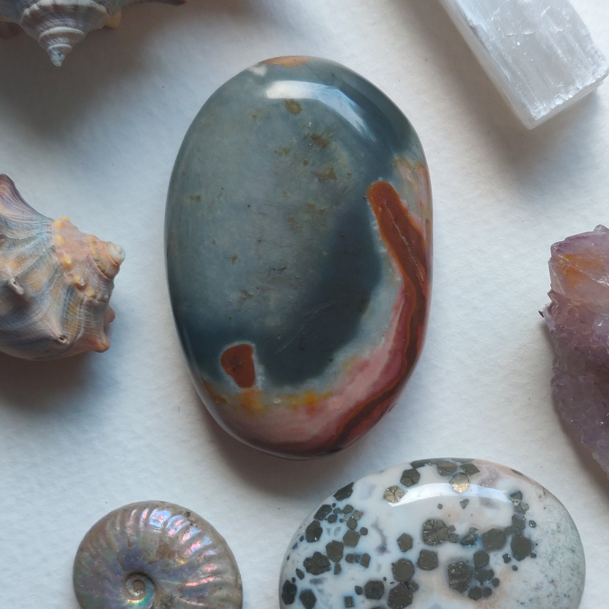 Polychrome Jasper Palm Stone (#12) - Simply Affinity