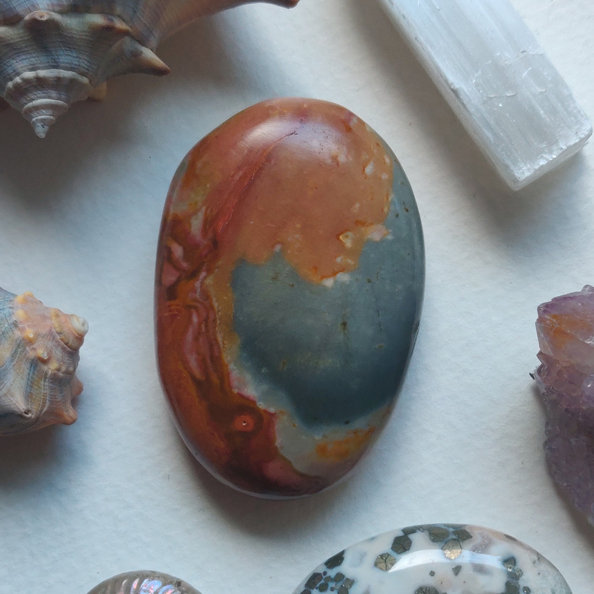Polychrome Jasper Palm Stone (#12) - Simply Affinity