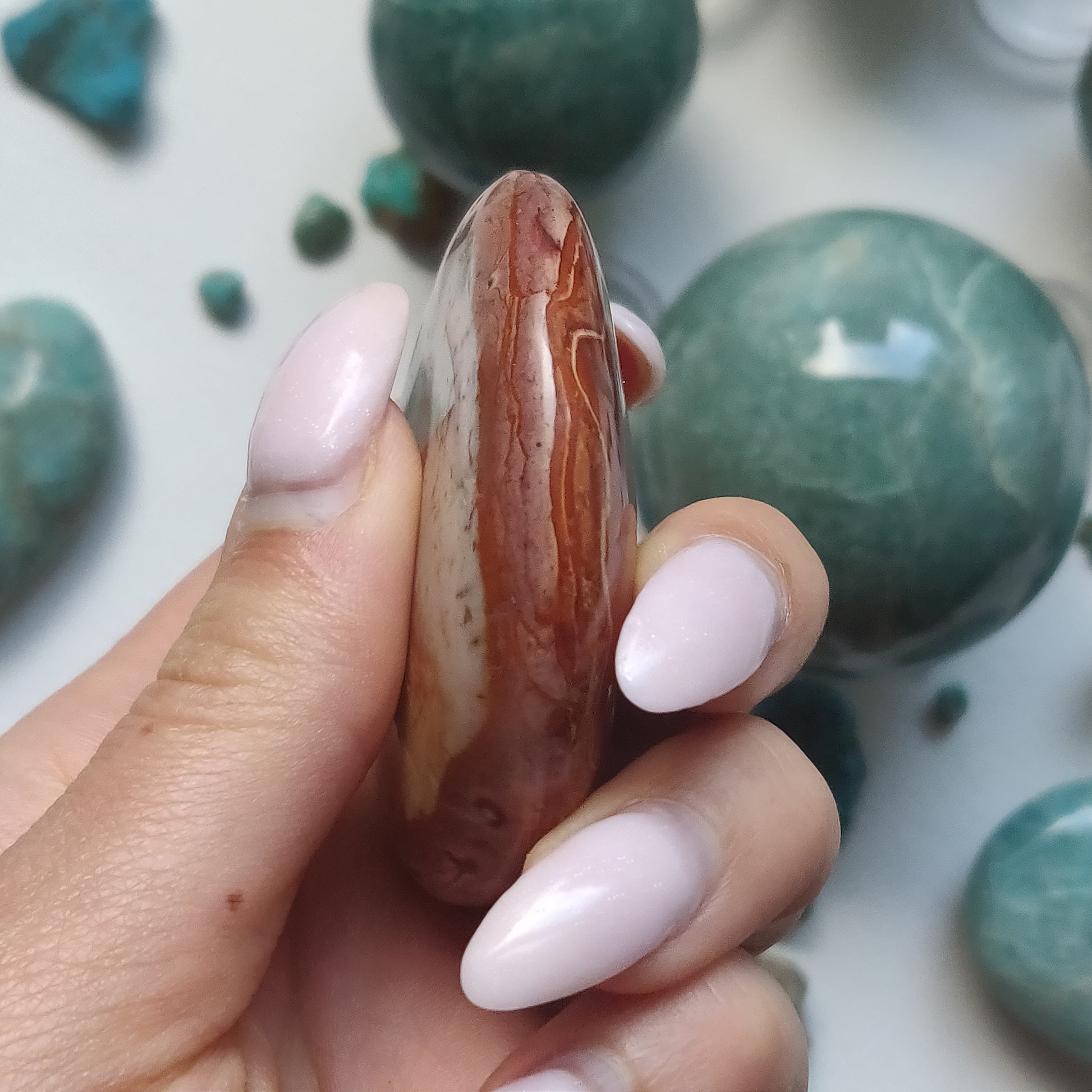 Polychrome Jasper Palm Stone (#13) - Simply Affinity
