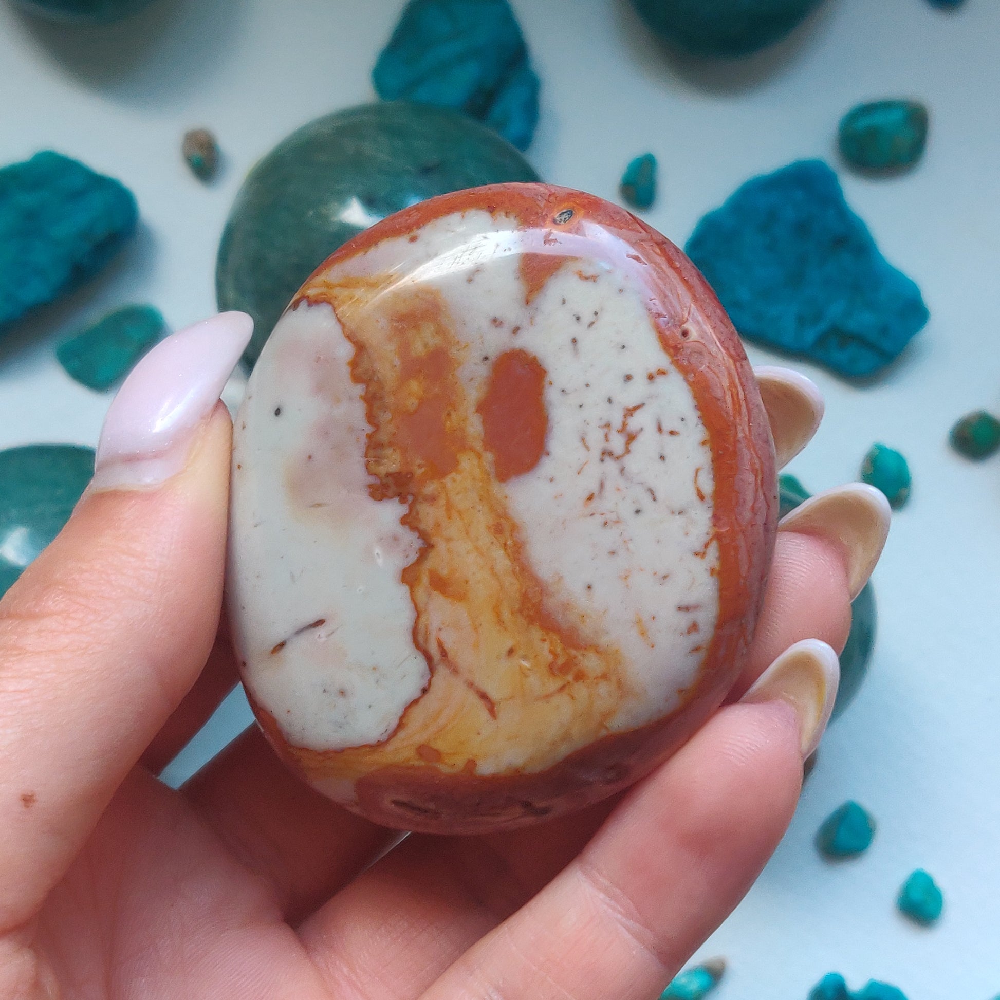 Polychrome Jasper Palm Stone (#13) - Simply Affinity