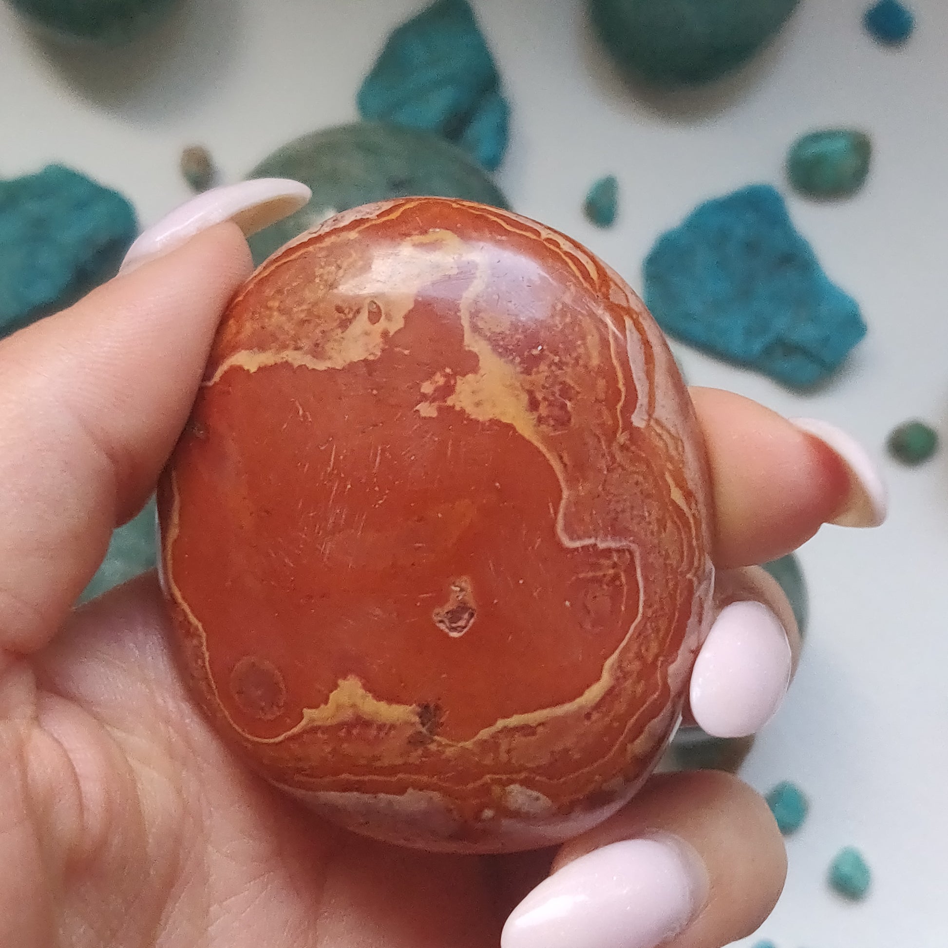 Polychrome Jasper Palm Stone (#13) - Simply Affinity