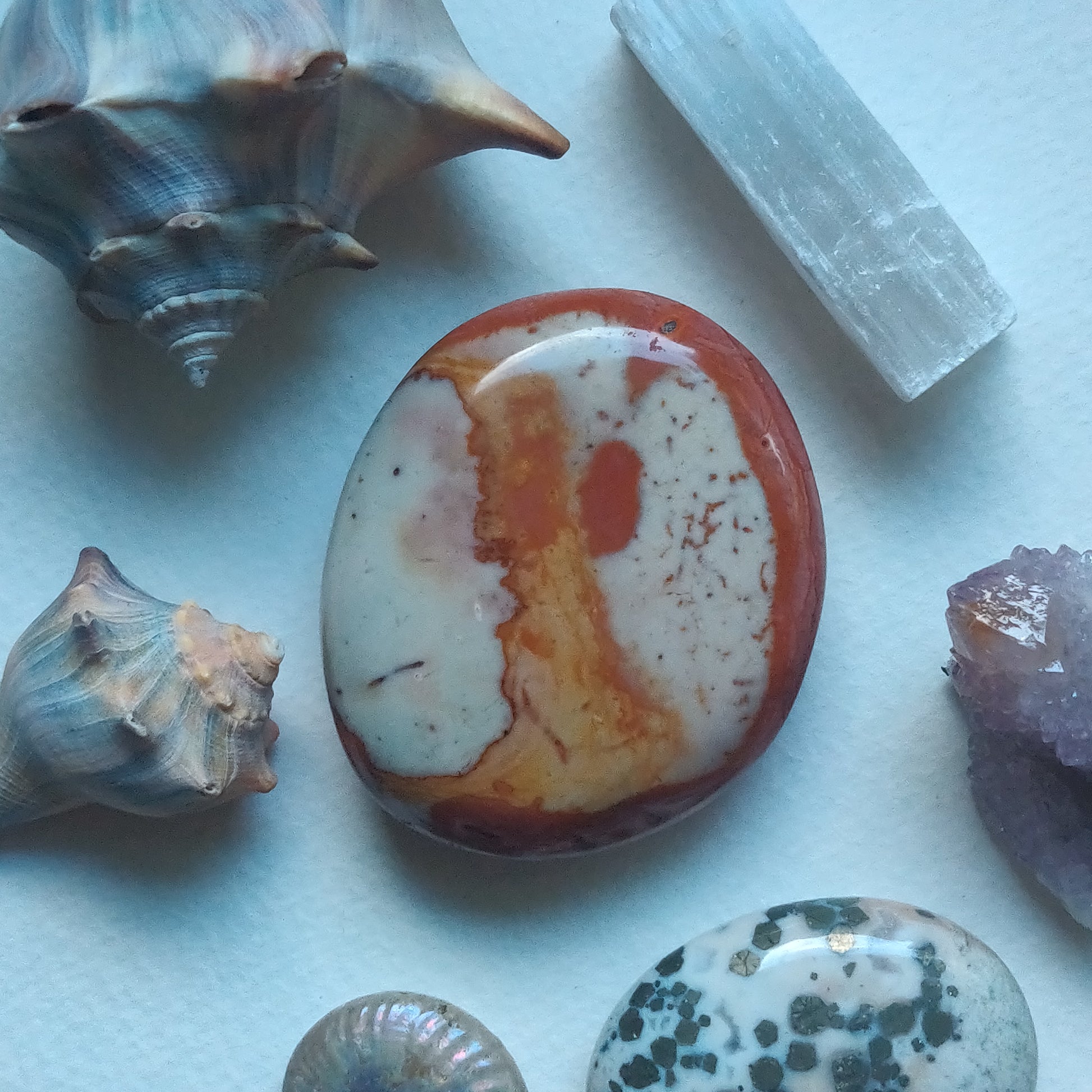 Polychrome Jasper Palm Stone (#13) - Simply Affinity