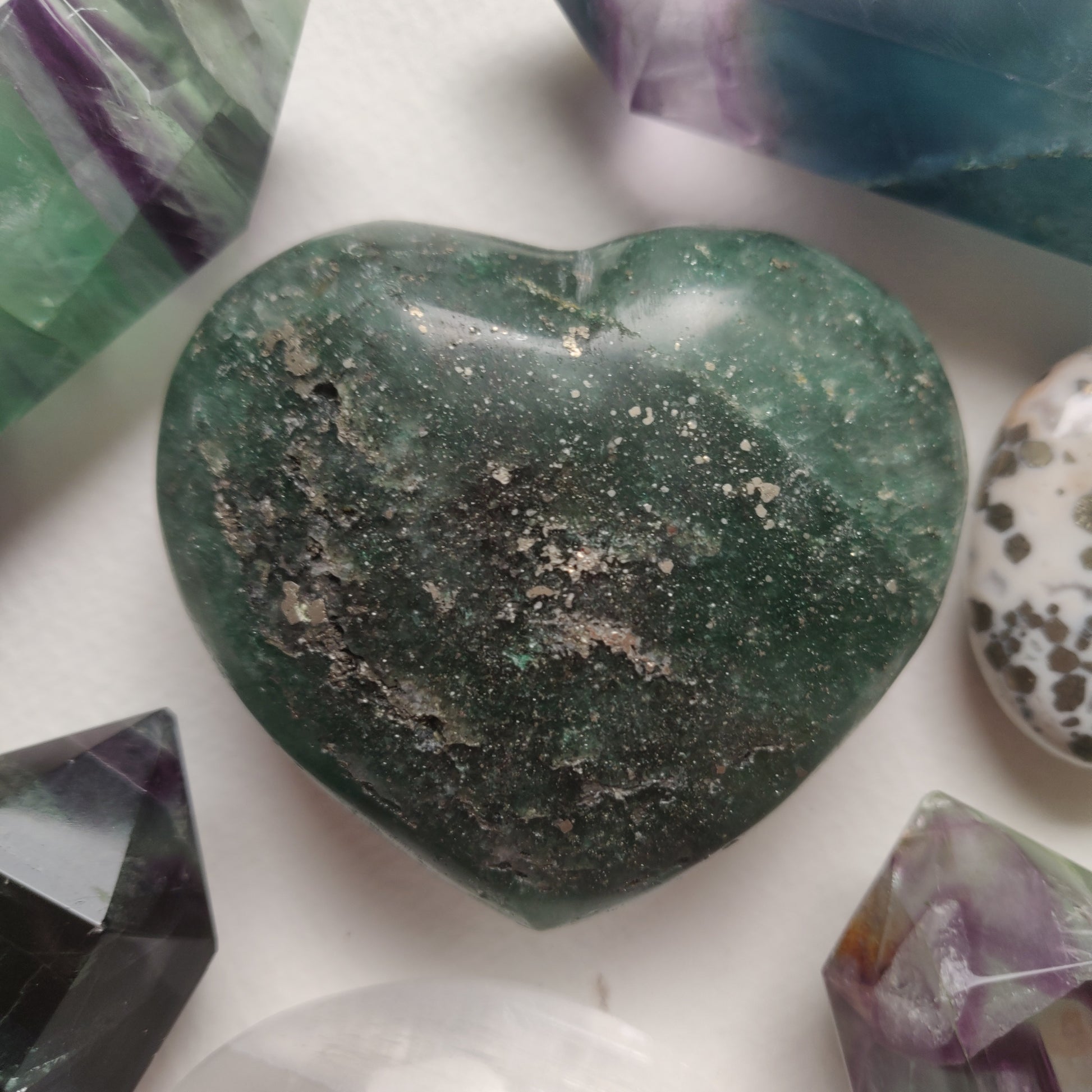 Fuchsite Heart (#1) - Simply Affinity