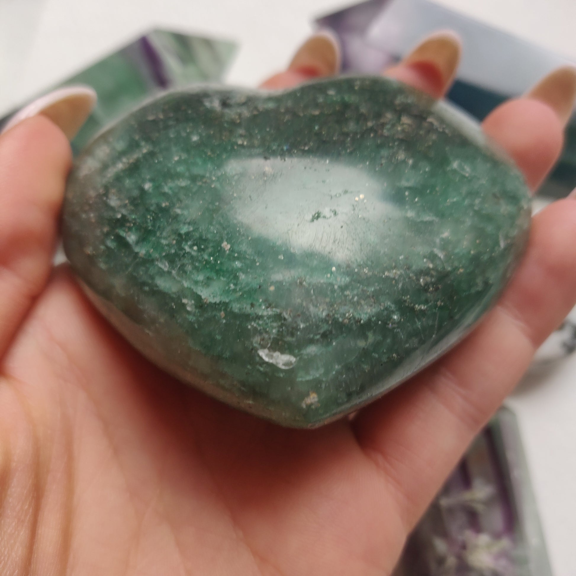 Fuchsite Heart (#1) - Simply Affinity