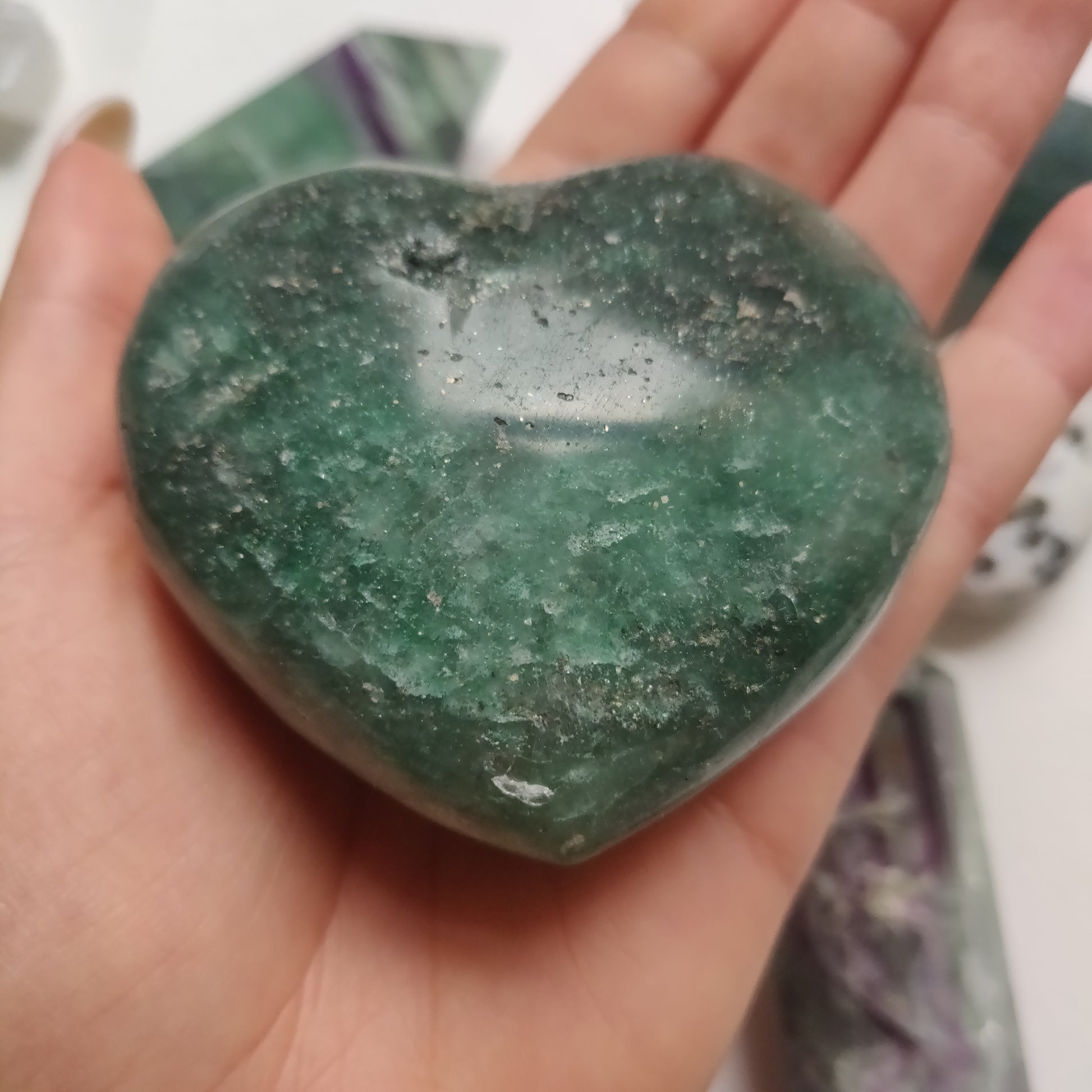 Fuchsite Heart (#1) - Simply Affinity