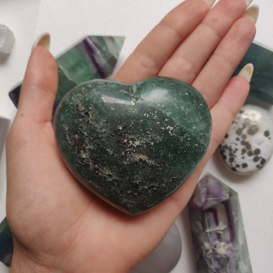 Fuchsite Heart (#1) - Simply Affinity