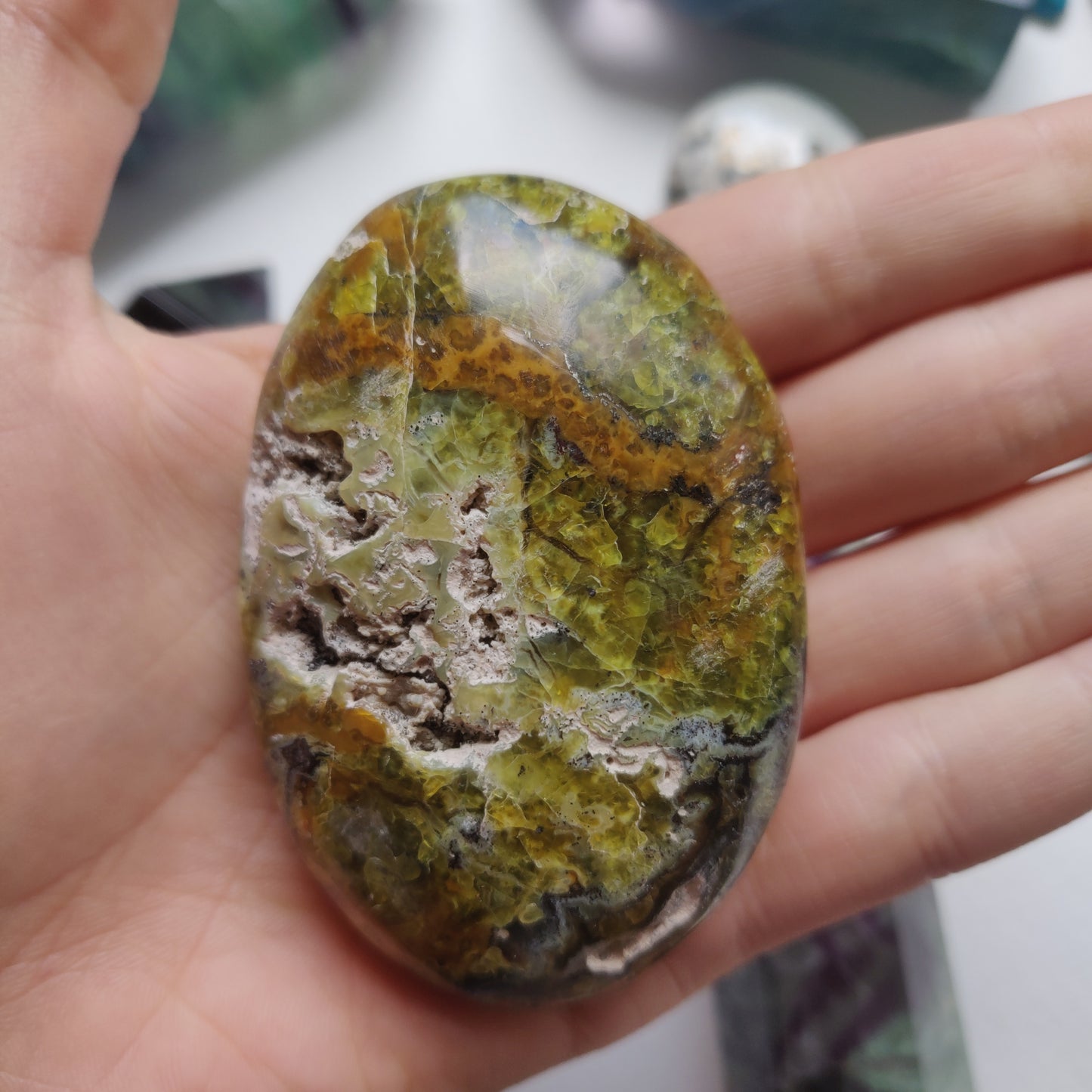Matrix Green Opal Palm Stone (#3) - Simply Affinity