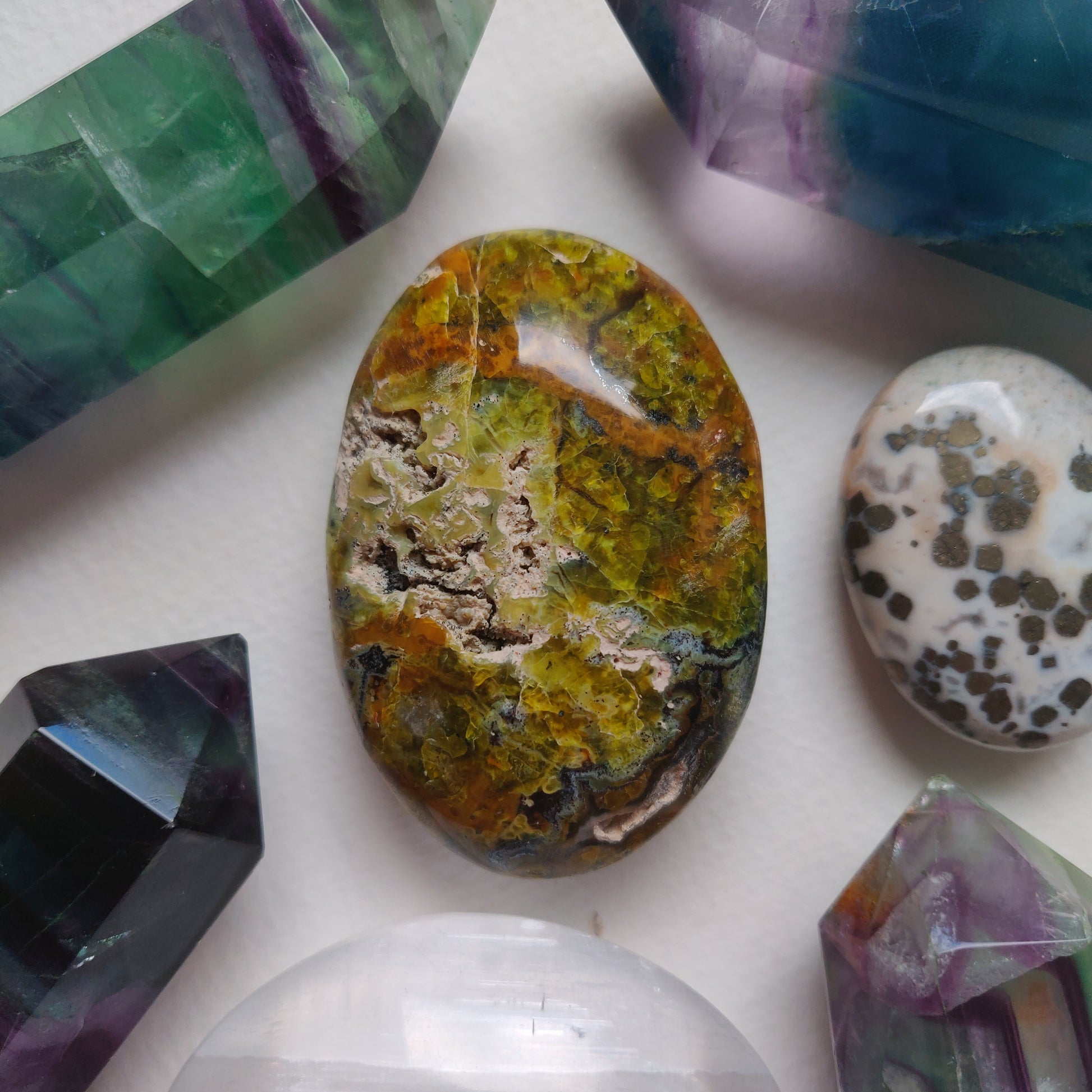 Matrix Green Opal Palm Stone (#3) - Simply Affinity