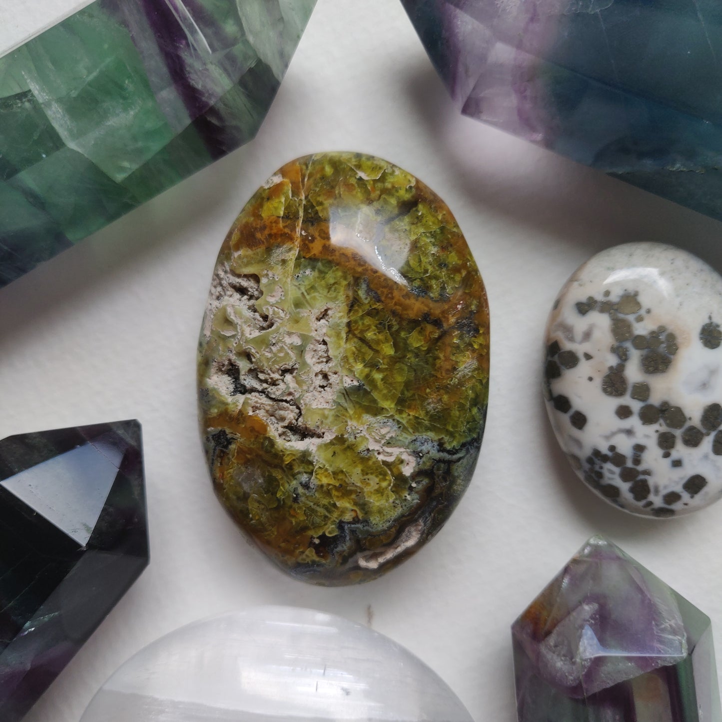 Matrix Green Opal Palm Stone (#3) - Simply Affinity