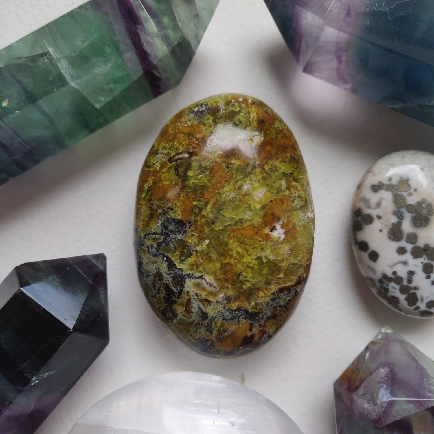 Matrix Green Opal Palm Stone (#3) - Simply Affinity