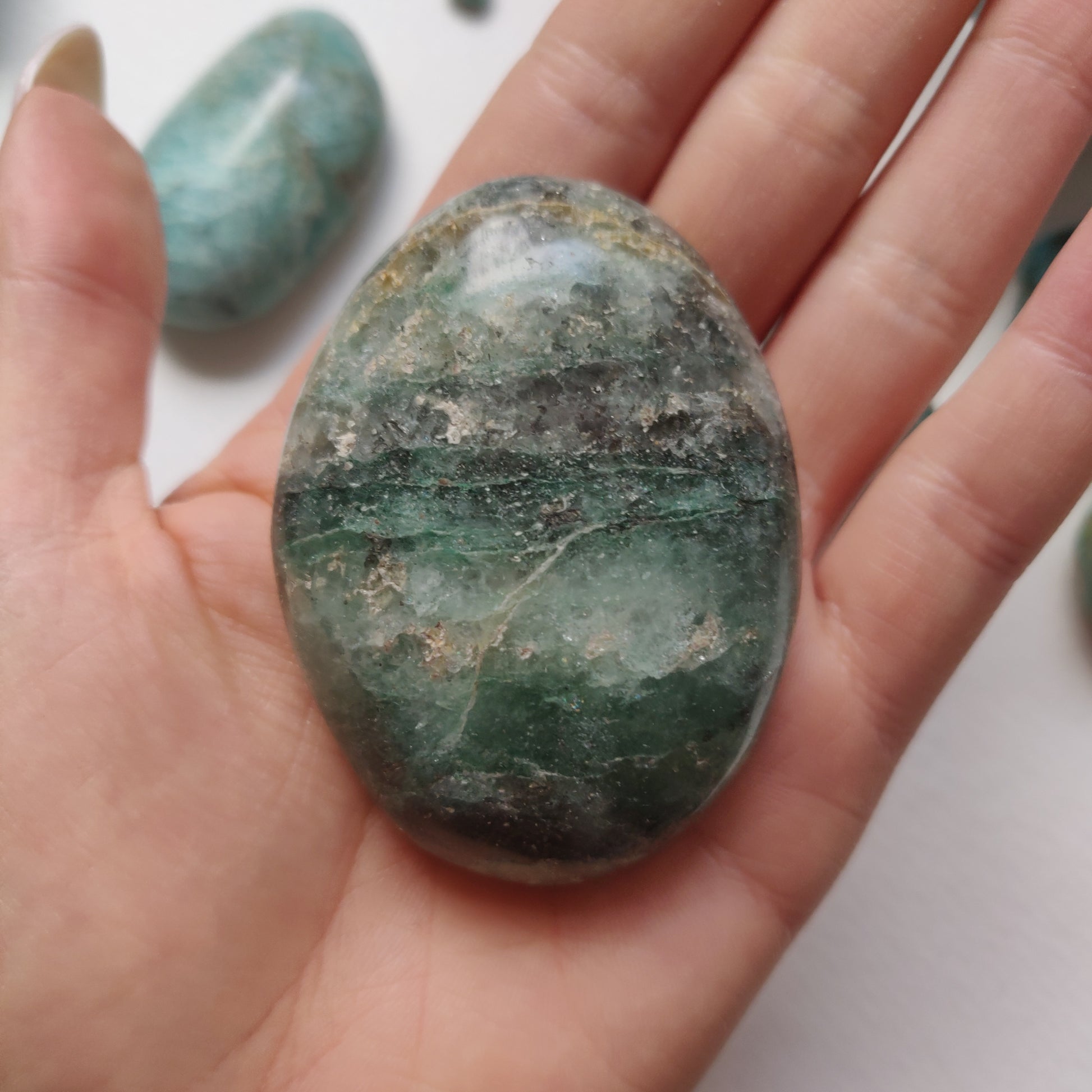 Fuchsite Palm Stone (#4) - Simply Affinity
