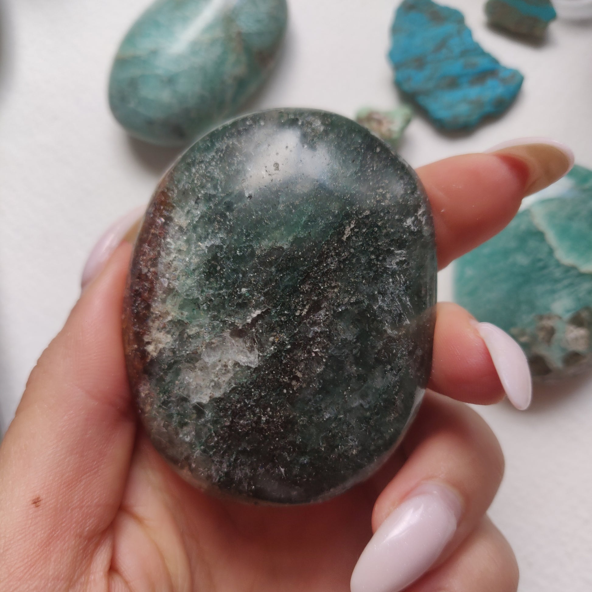 Fuchsite Palm Stone (#5) - Simply Affinity