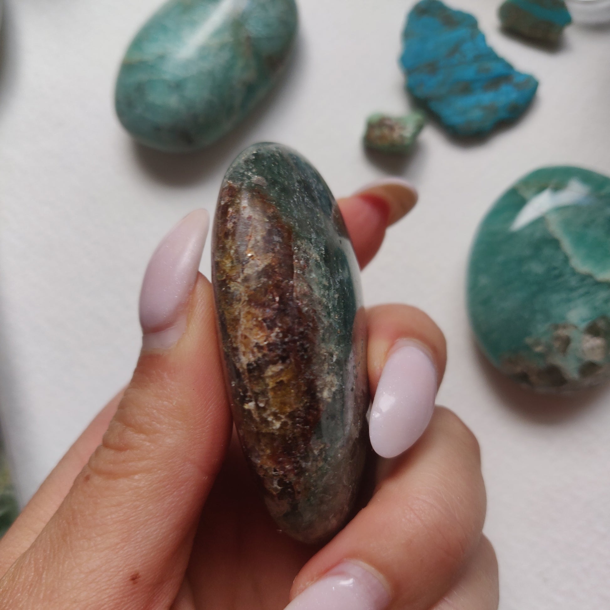 Fuchsite Palm Stone (#5) - Simply Affinity