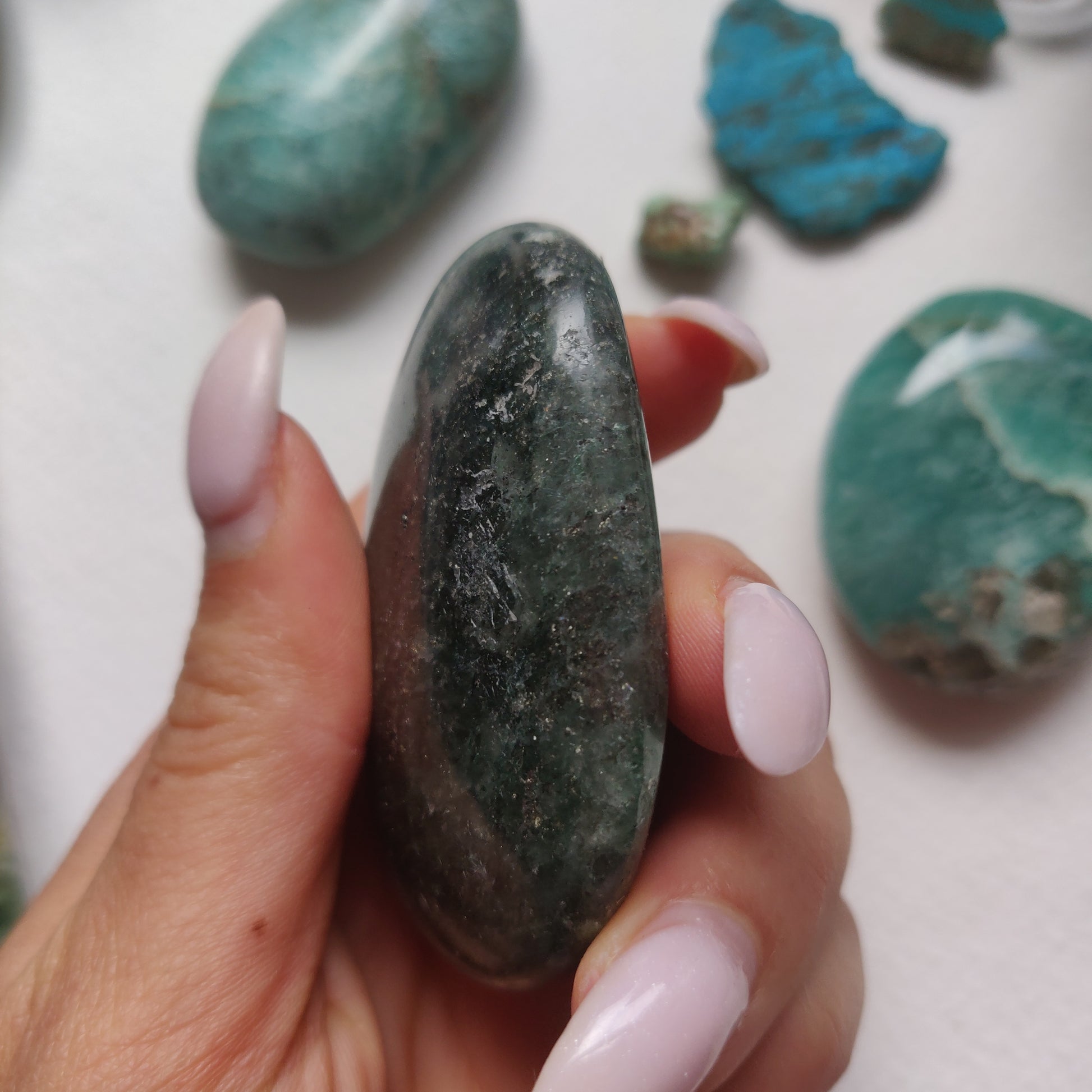 Fuchsite Palm Stone (#5) - Simply Affinity
