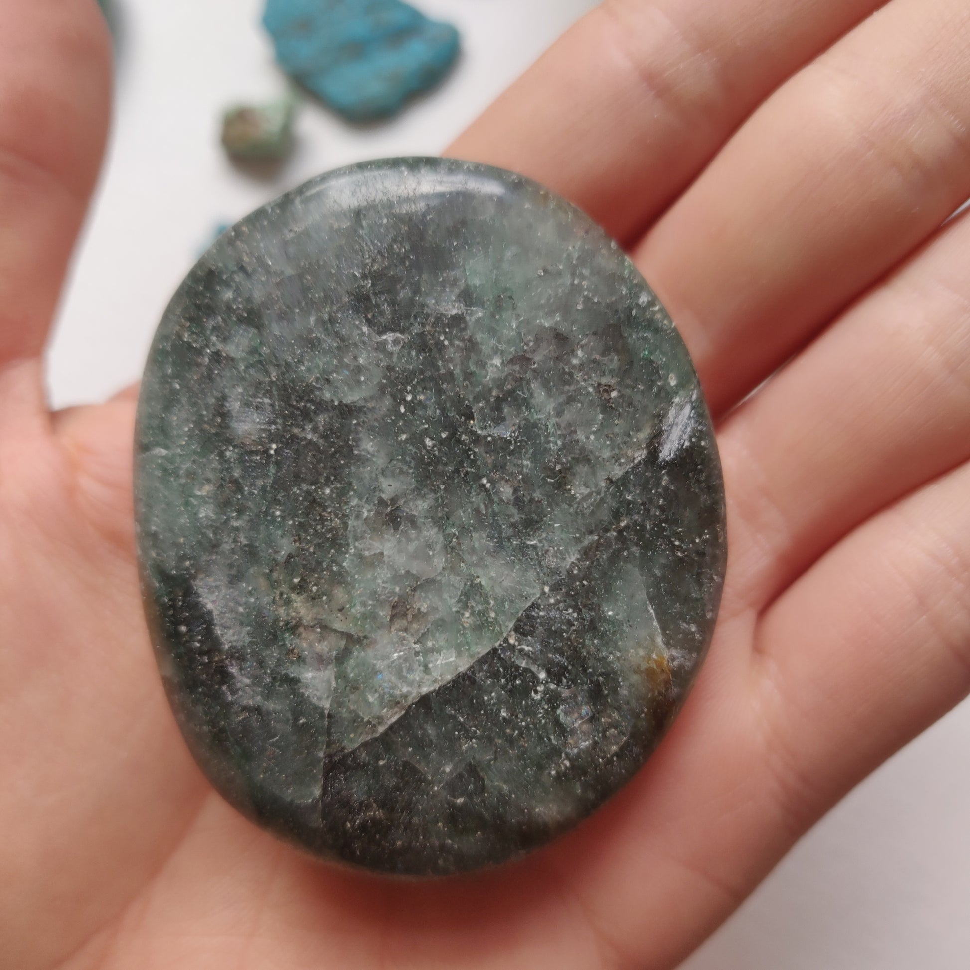 Fuchsite Palm Stone (#7) - Simply Affinity