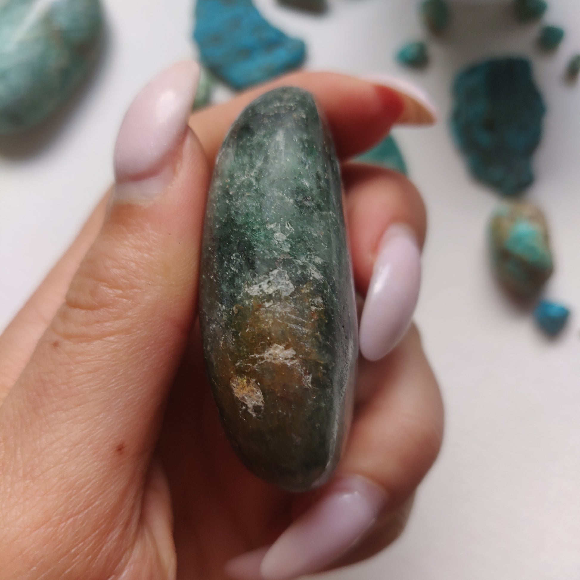 Fuchsite Palm Stone (#7) - Simply Affinity