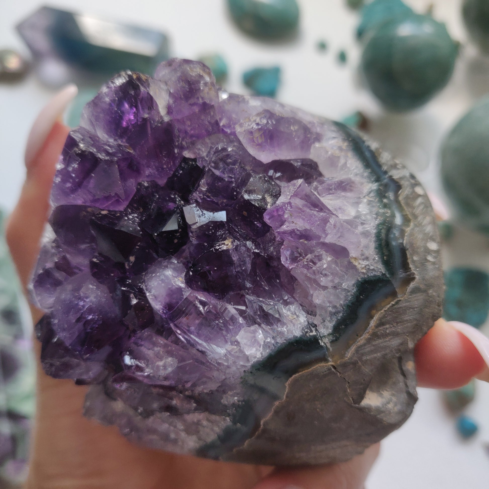 Amethyst Geode Free Form, Polished (#1A) - Simply Affinity