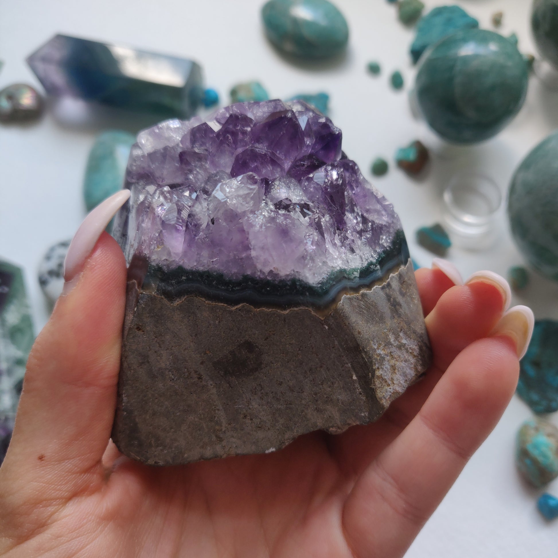 Amethyst Geode Free Form, Polished (#1A) - Simply Affinity