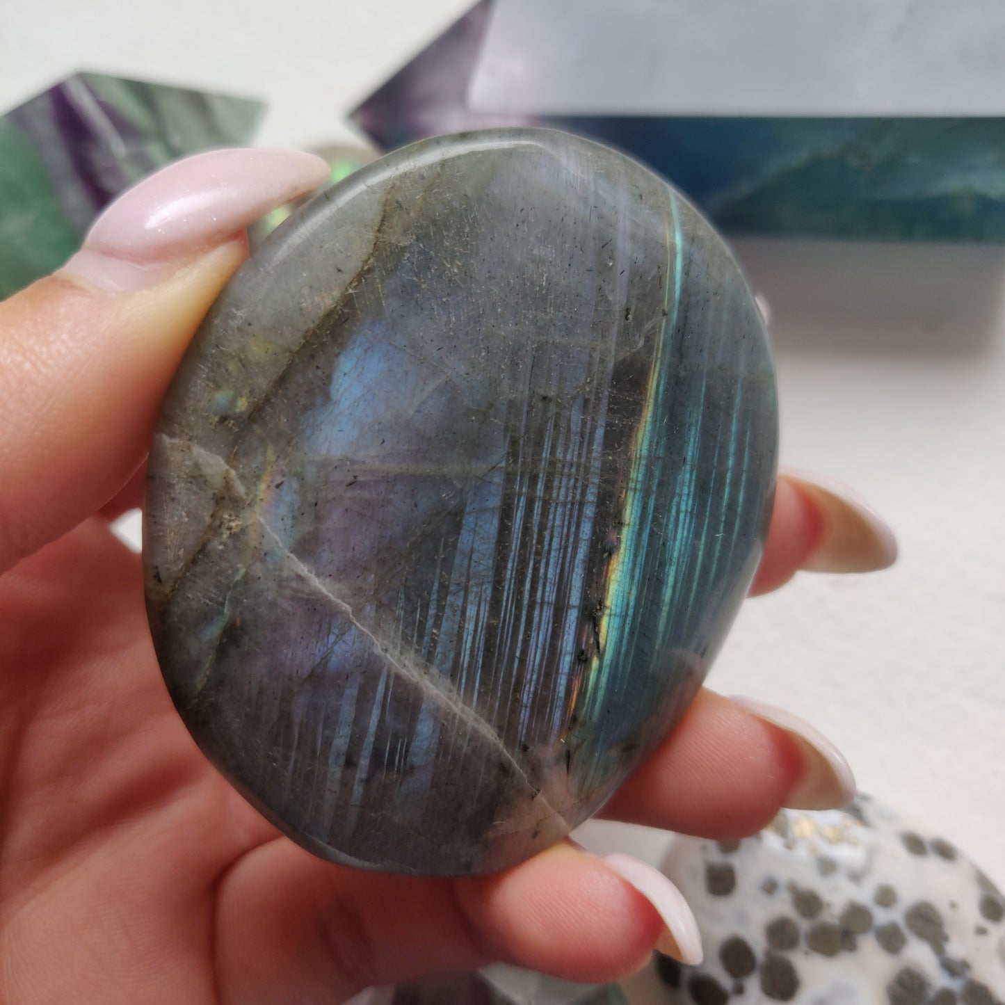 Labradorite Palm Stone (#192) - Simply Affinity