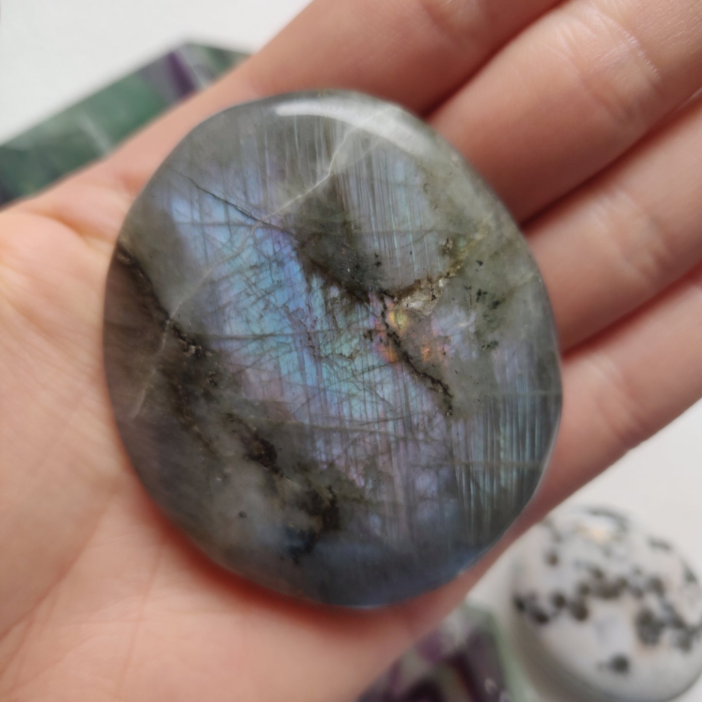 Labradorite Palm Stone (#192) - Simply Affinity