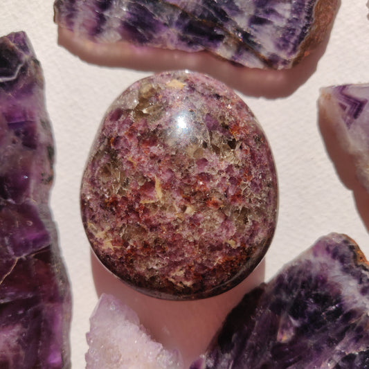 Lepidolite Palm Stone (#3) - Simply Affinity
