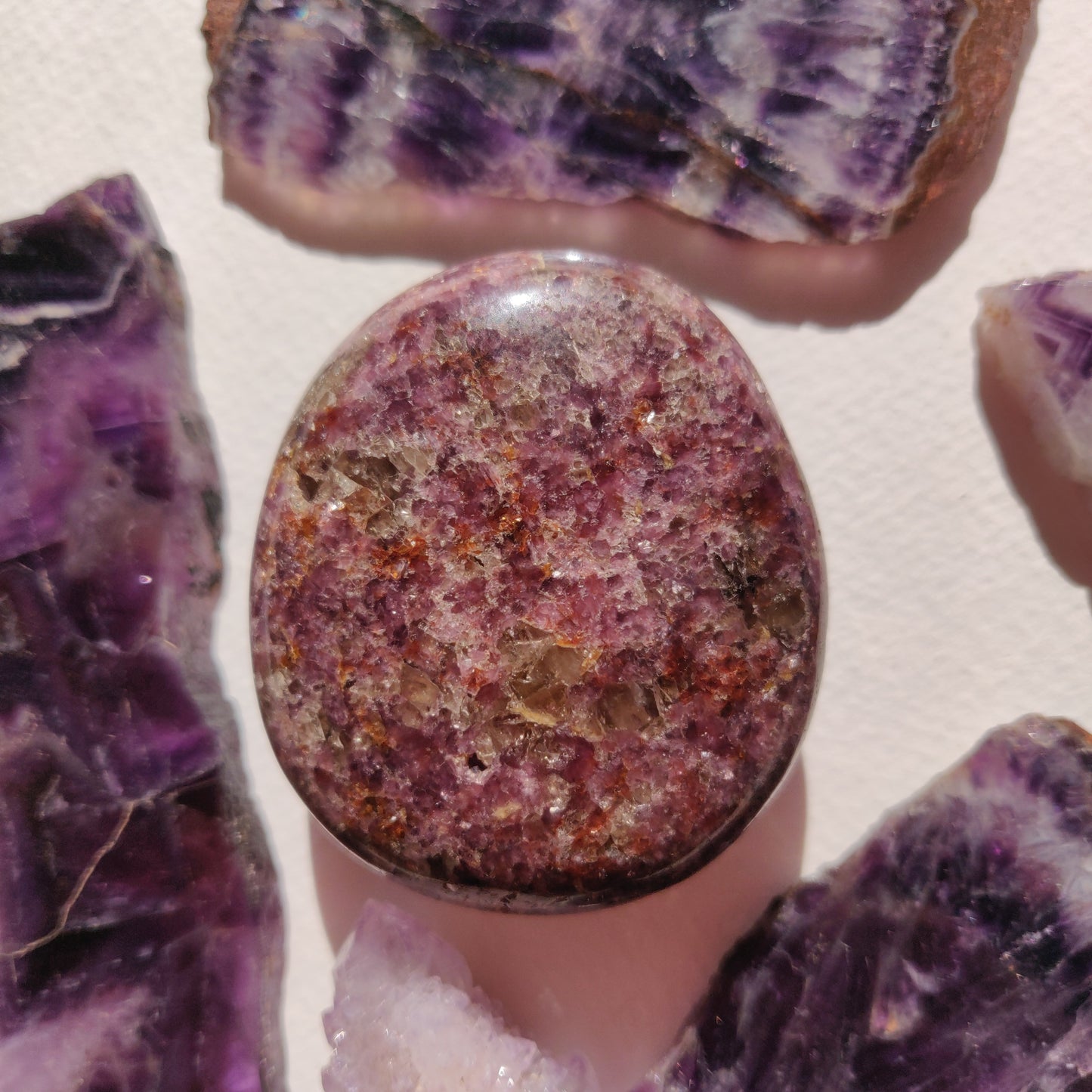 Lepidolite Palm Stone (#3) - Simply Affinity