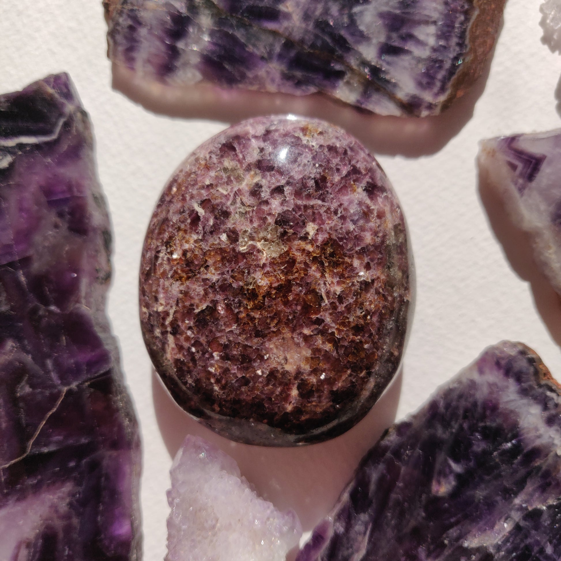 Lepidolite Palm Stone (#8) - Simply Affinity