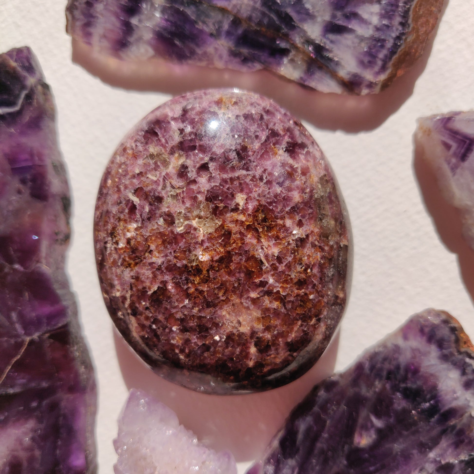 Lepidolite Palm Stone (#8) - Simply Affinity
