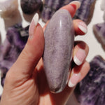 Lepidolite Palm Stone (#16) - Simply Affinity