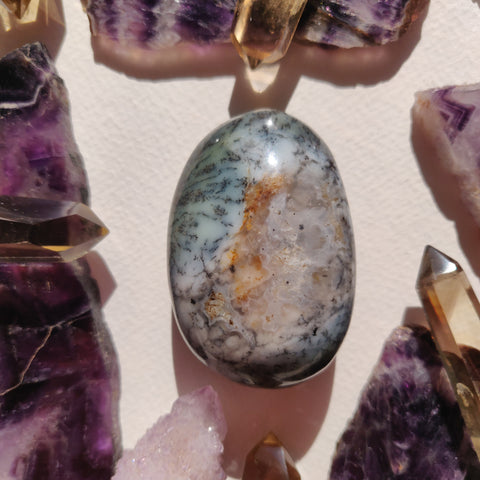 Dendritic Opal Palm Stone (#18) - Simply Affinity