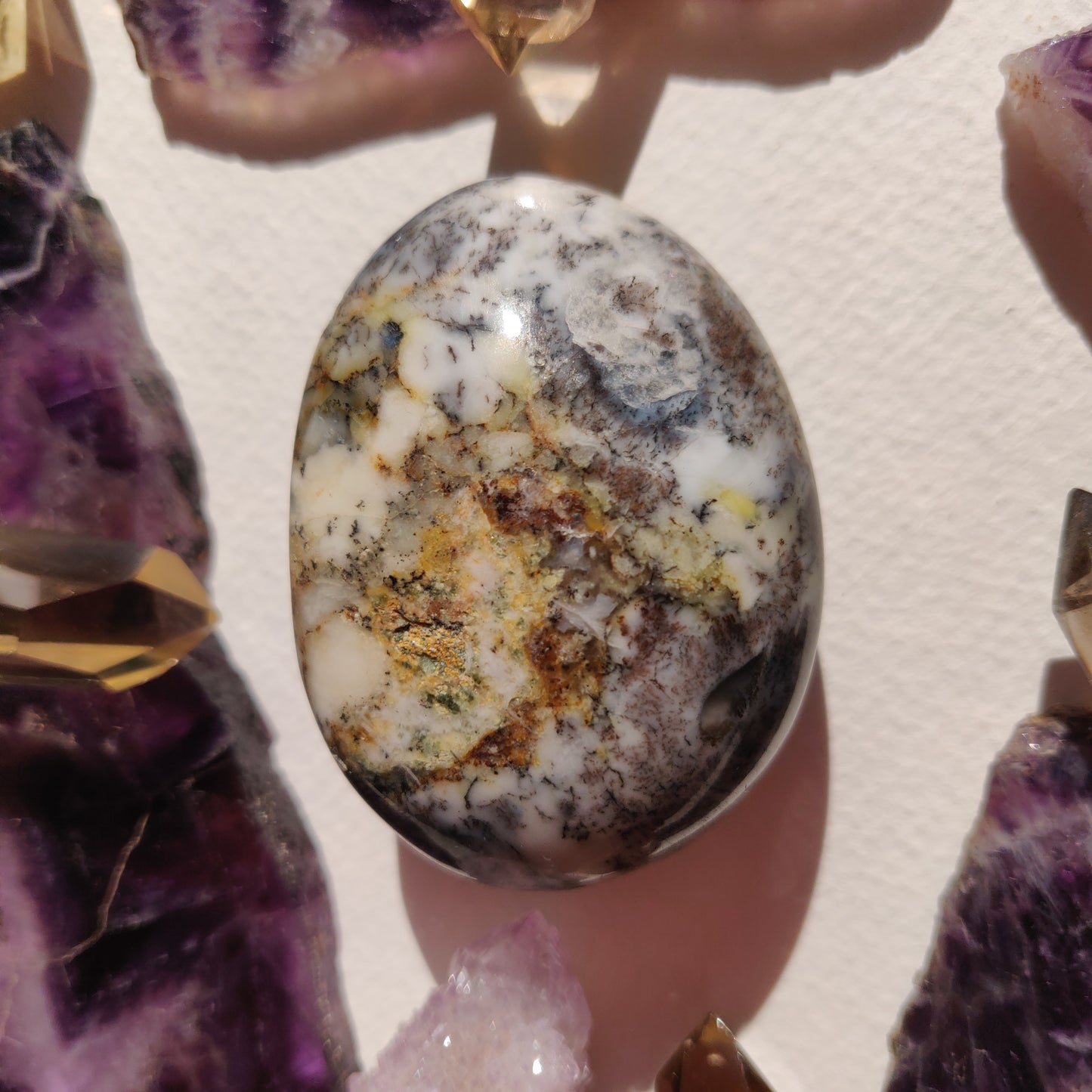 Dendritic Opal Palm Stone (#36) - Simply Affinity