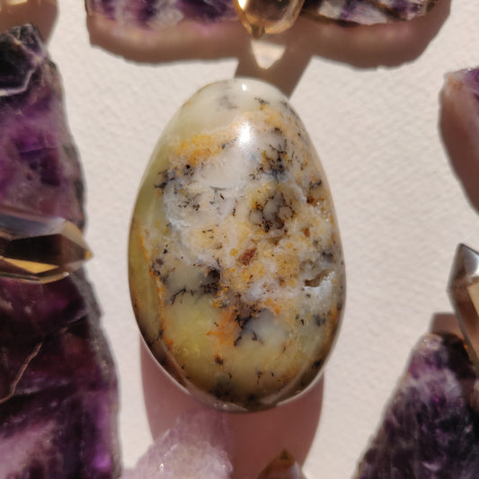 Dendritic Opal Palm Stone (#38) - Simply Affinity