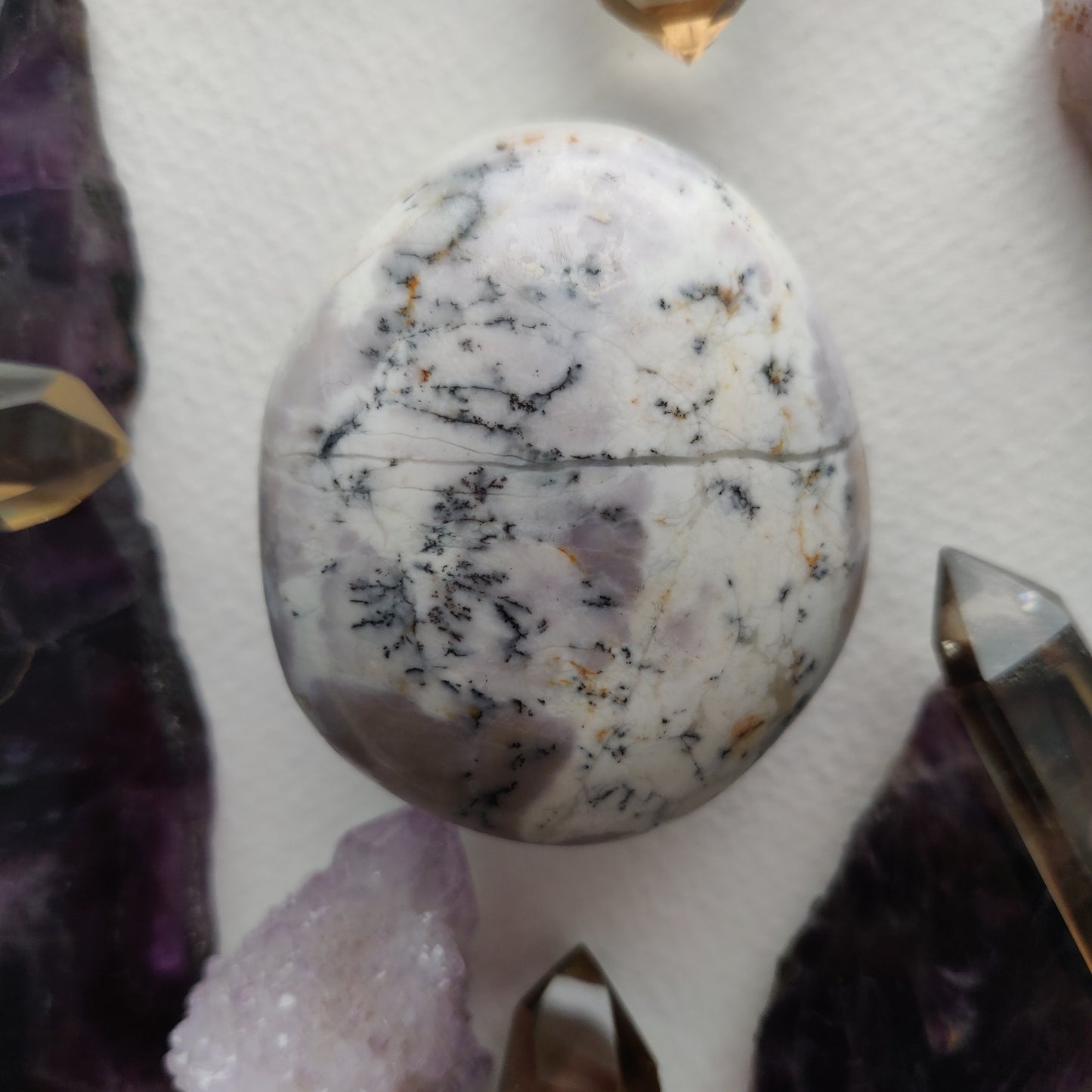 Dendritic Opal Palm Stone (#42) - Simply Affinity