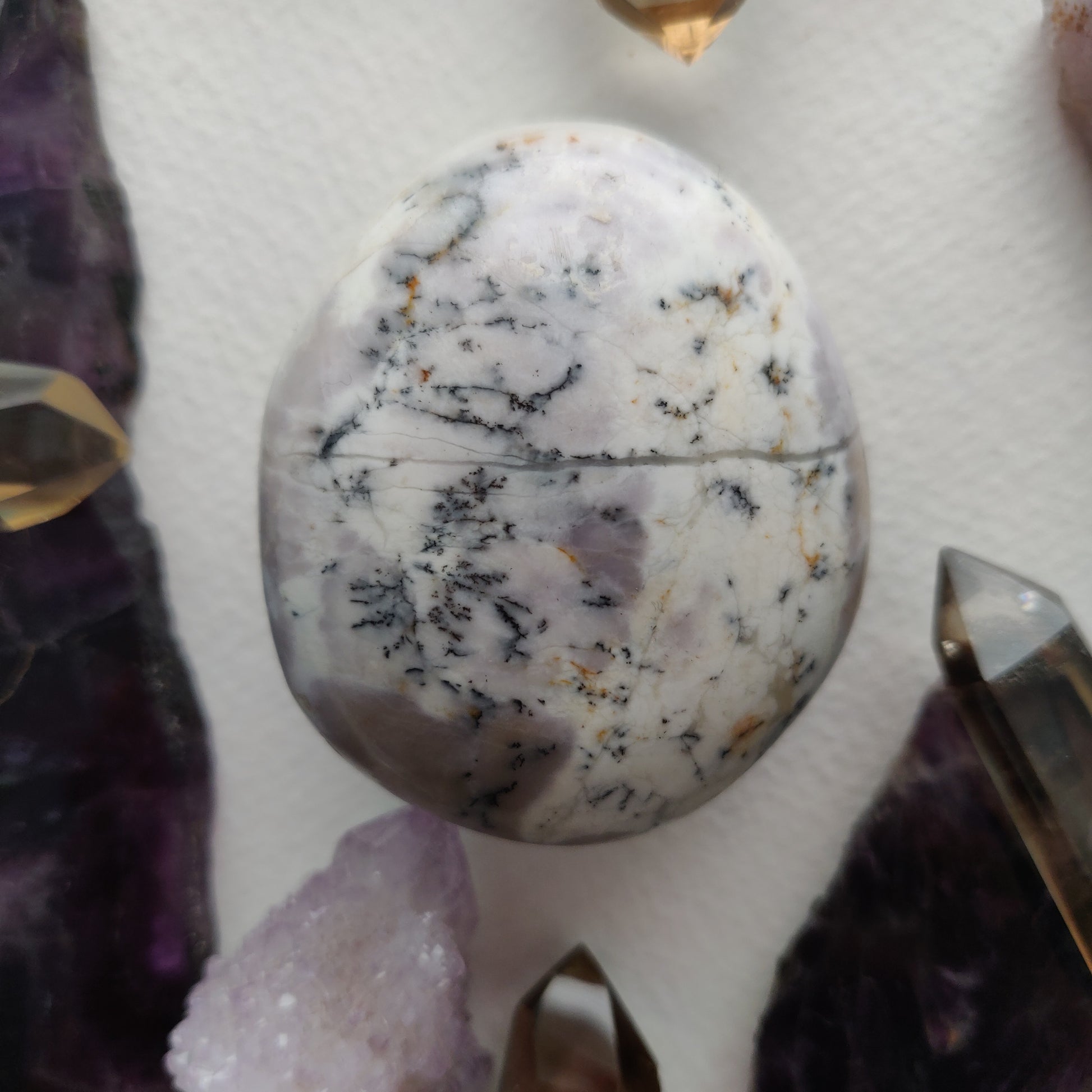 Dendritic Opal Palm Stone (#42) - Simply Affinity