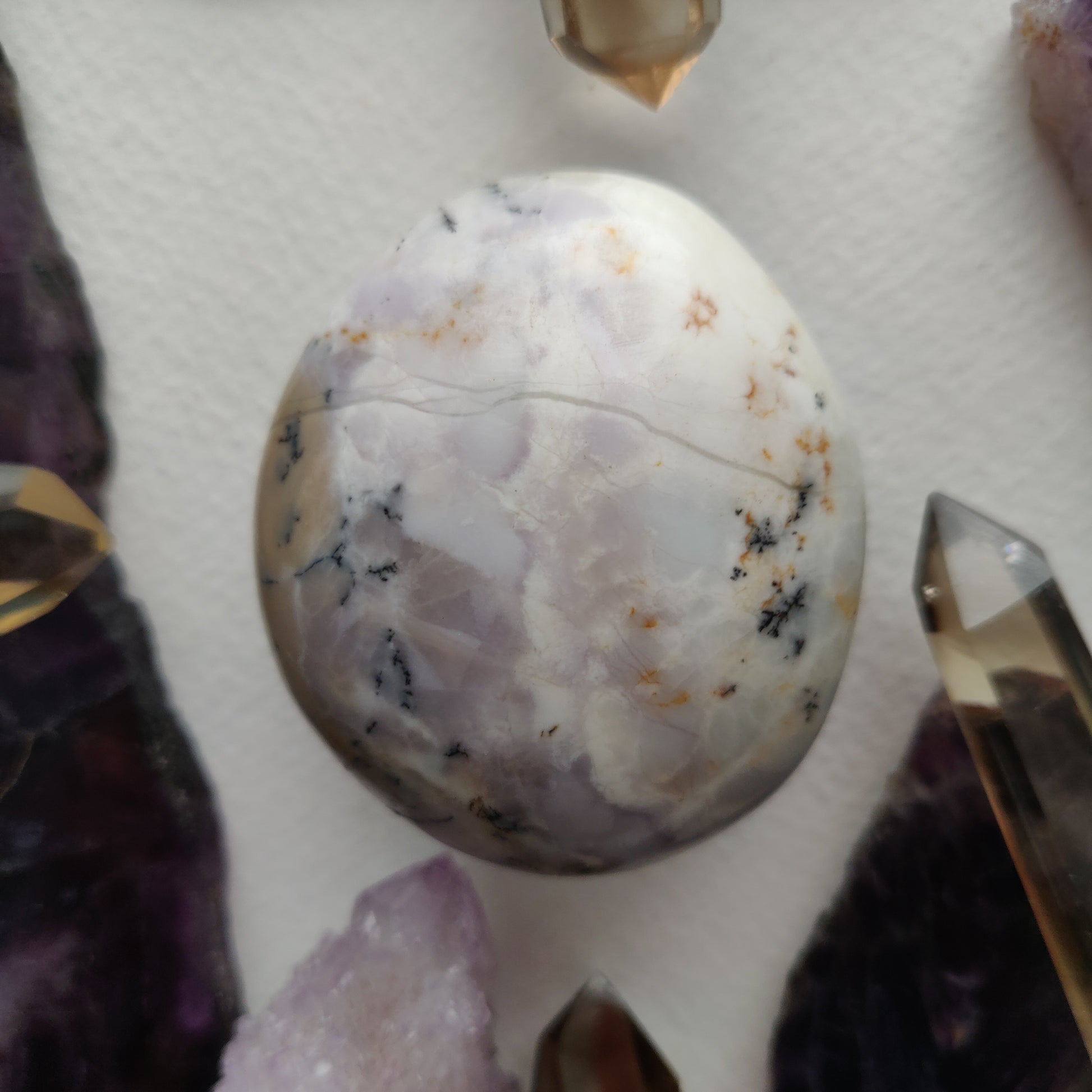 Dendritic Opal Palm Stone (#42) - Simply Affinity