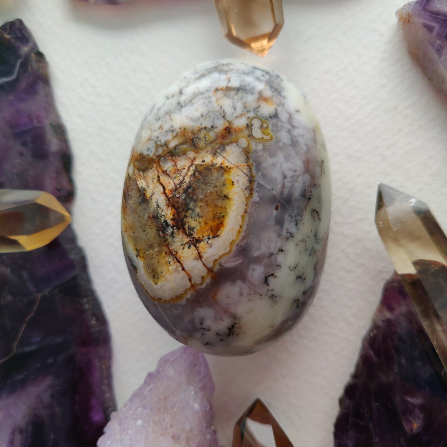 Dendritic Opal Palm Stone (#43) - Simply Affinity