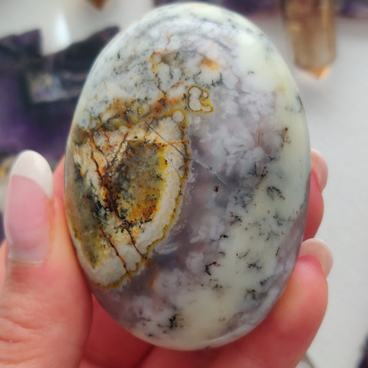 Dendritic Opal Palm Stone (#43) - Simply Affinity