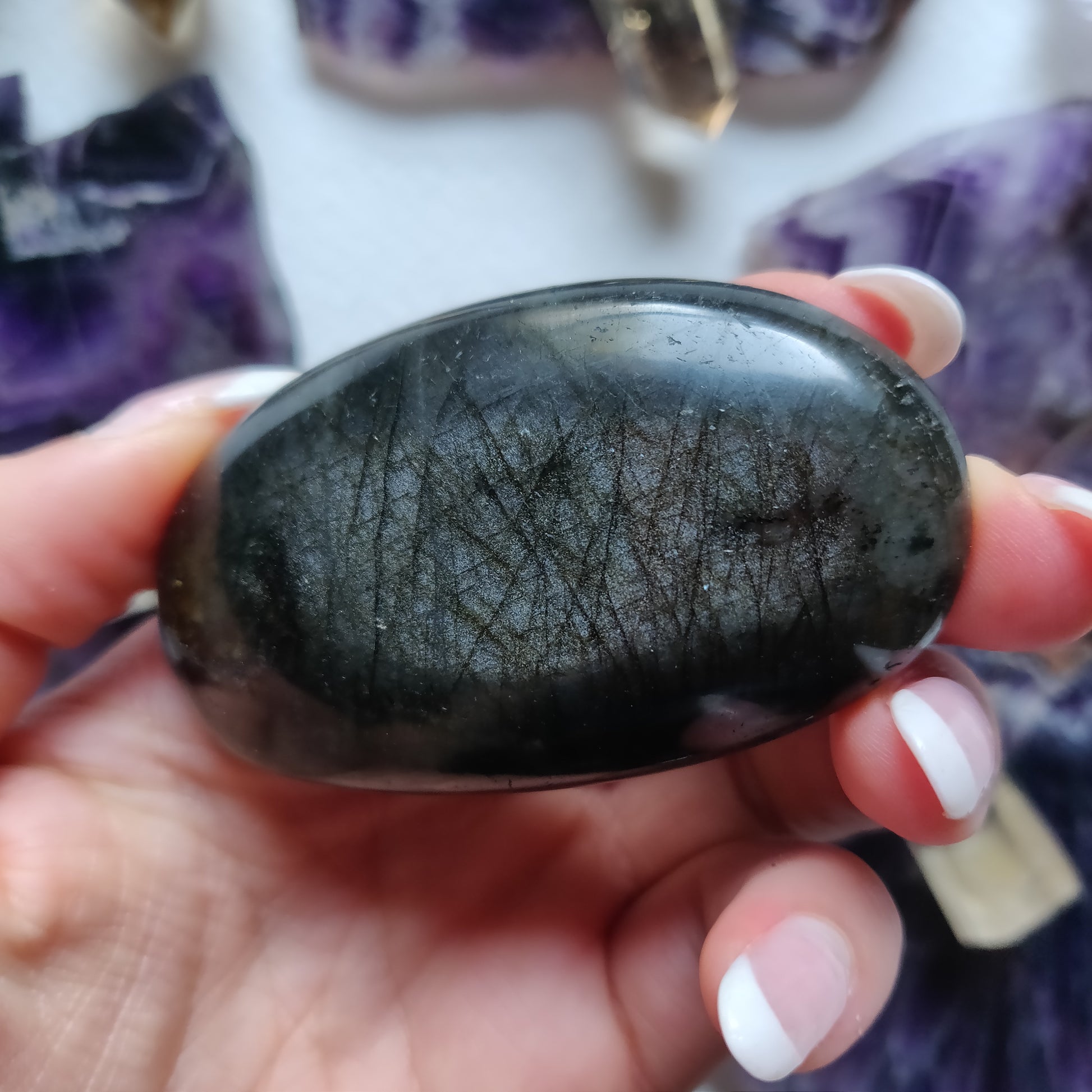 Labradorite Palm Stone (#10) - Simply Affinity