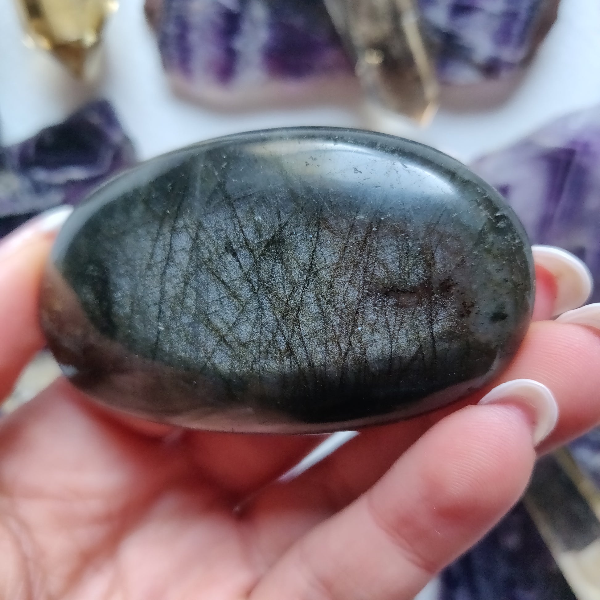 Labradorite Palm Stone (#10) - Simply Affinity