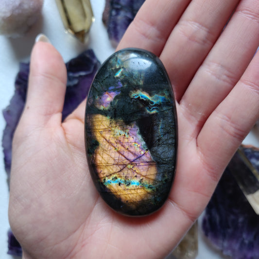 Labradorite Palm Stone (#10) - Simply Affinity