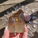 Citrine Cluster Points with Rainbow Inclusons (#12E) - Simply Affinity