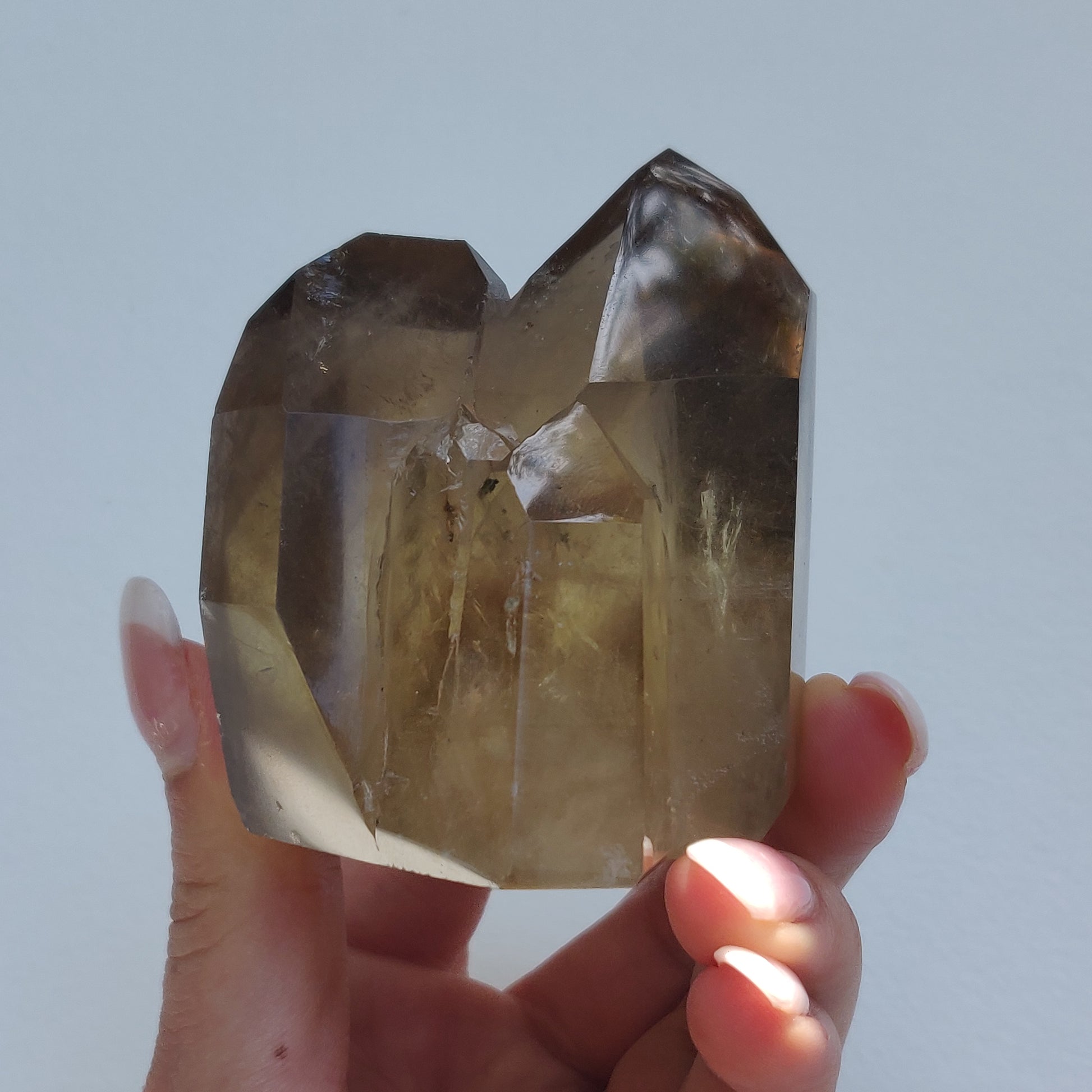 Citrine Cluster Points with Rainbow Inclusons (#12E) - Simply Affinity