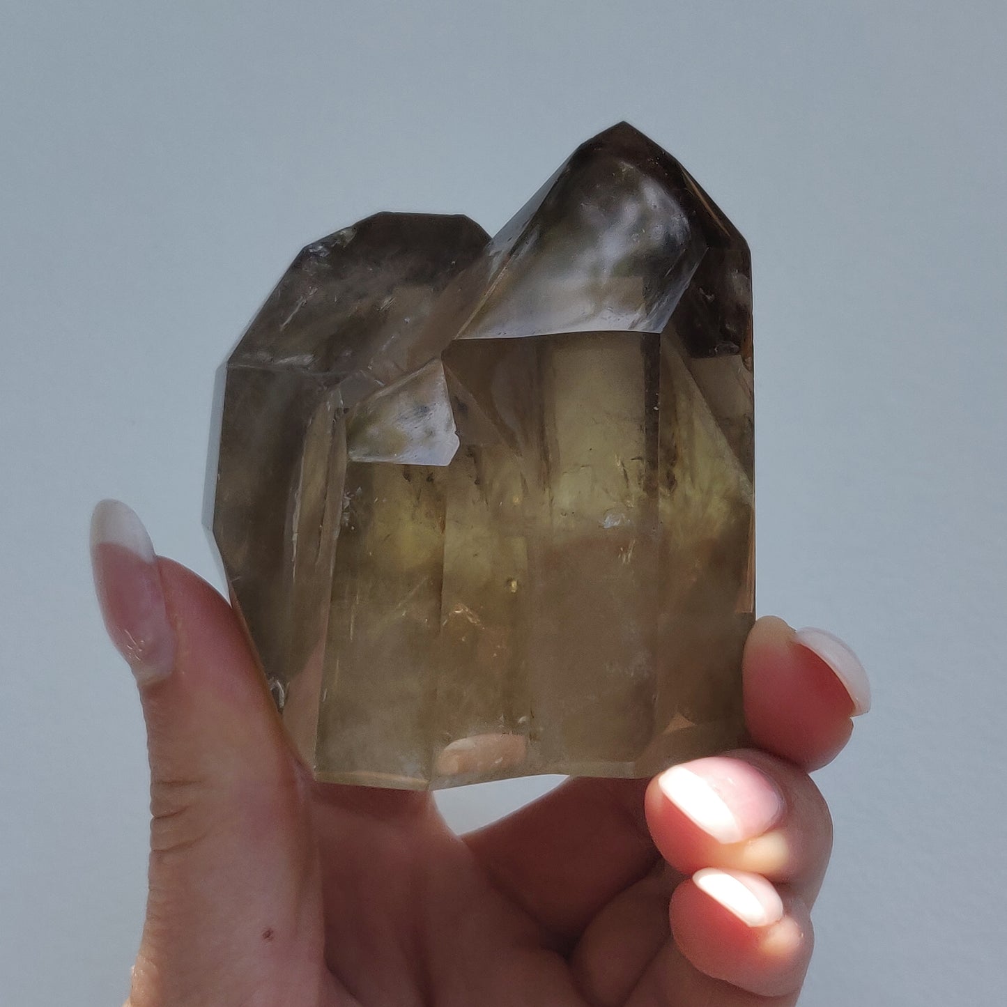 Citrine Cluster Points with Rainbow Inclusons (#12E) - Simply Affinity
