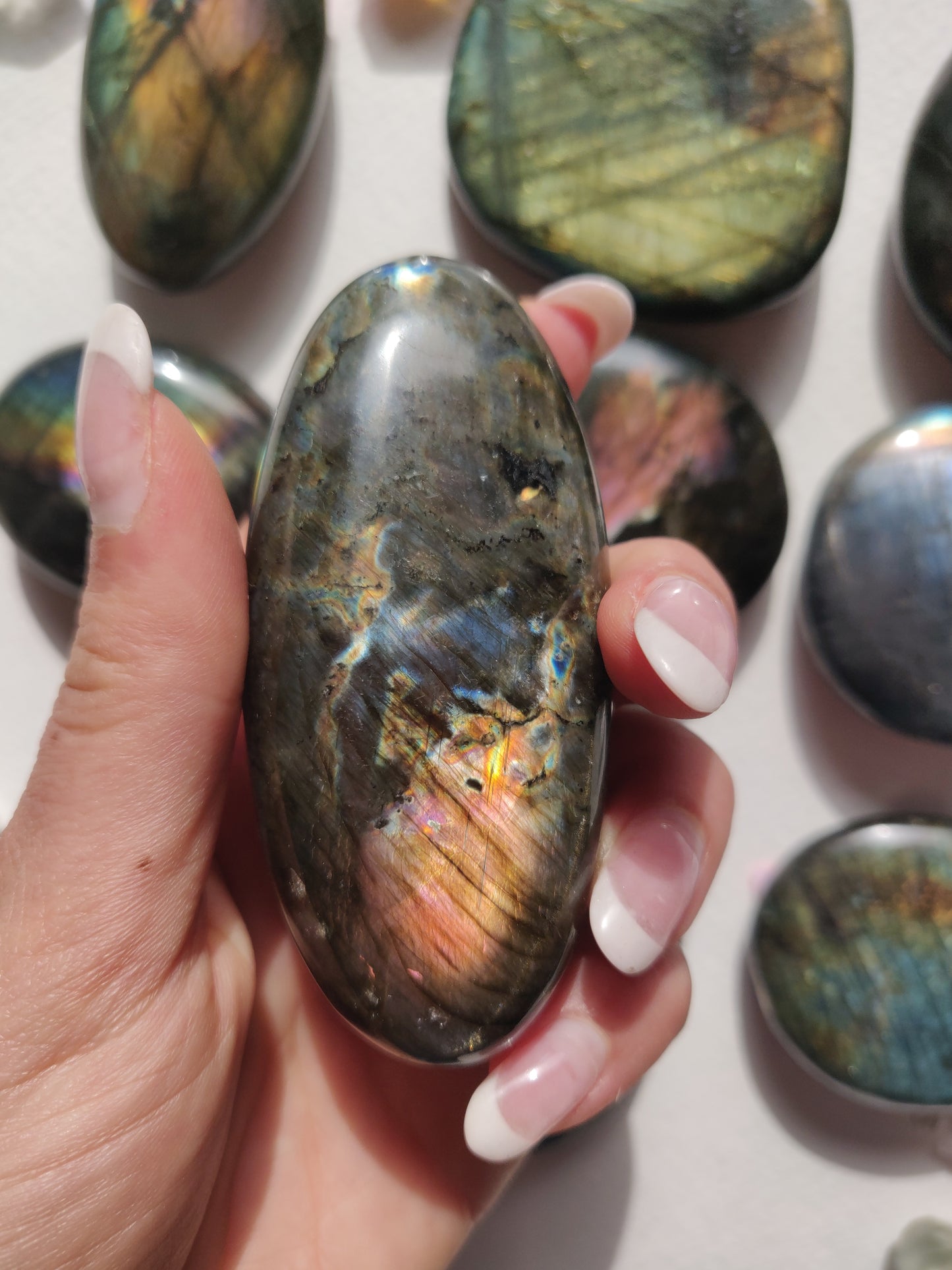 Labradorite Palm Stone (#174) - Simply Affinity