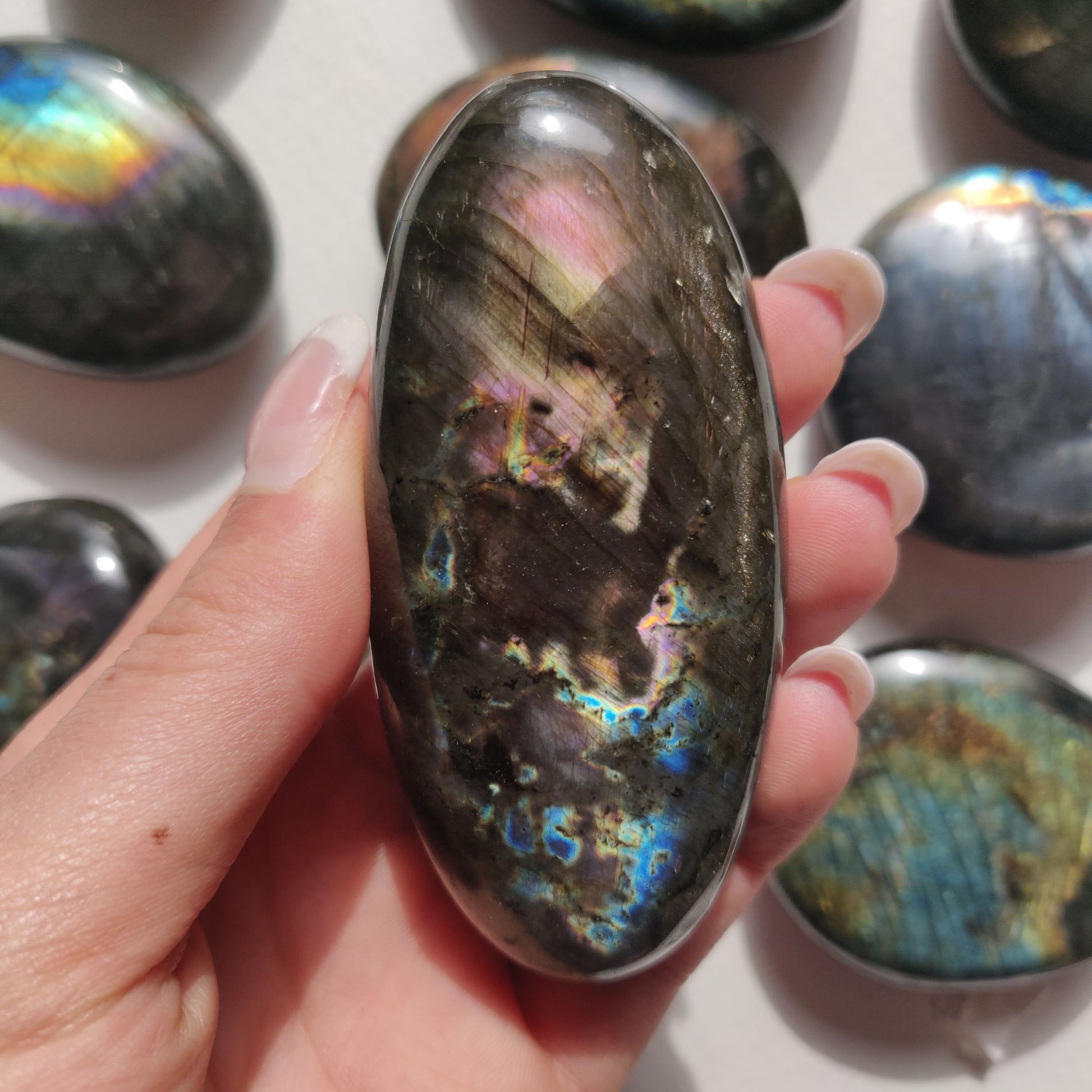 Labradorite Palm Stone (#174) - Simply Affinity