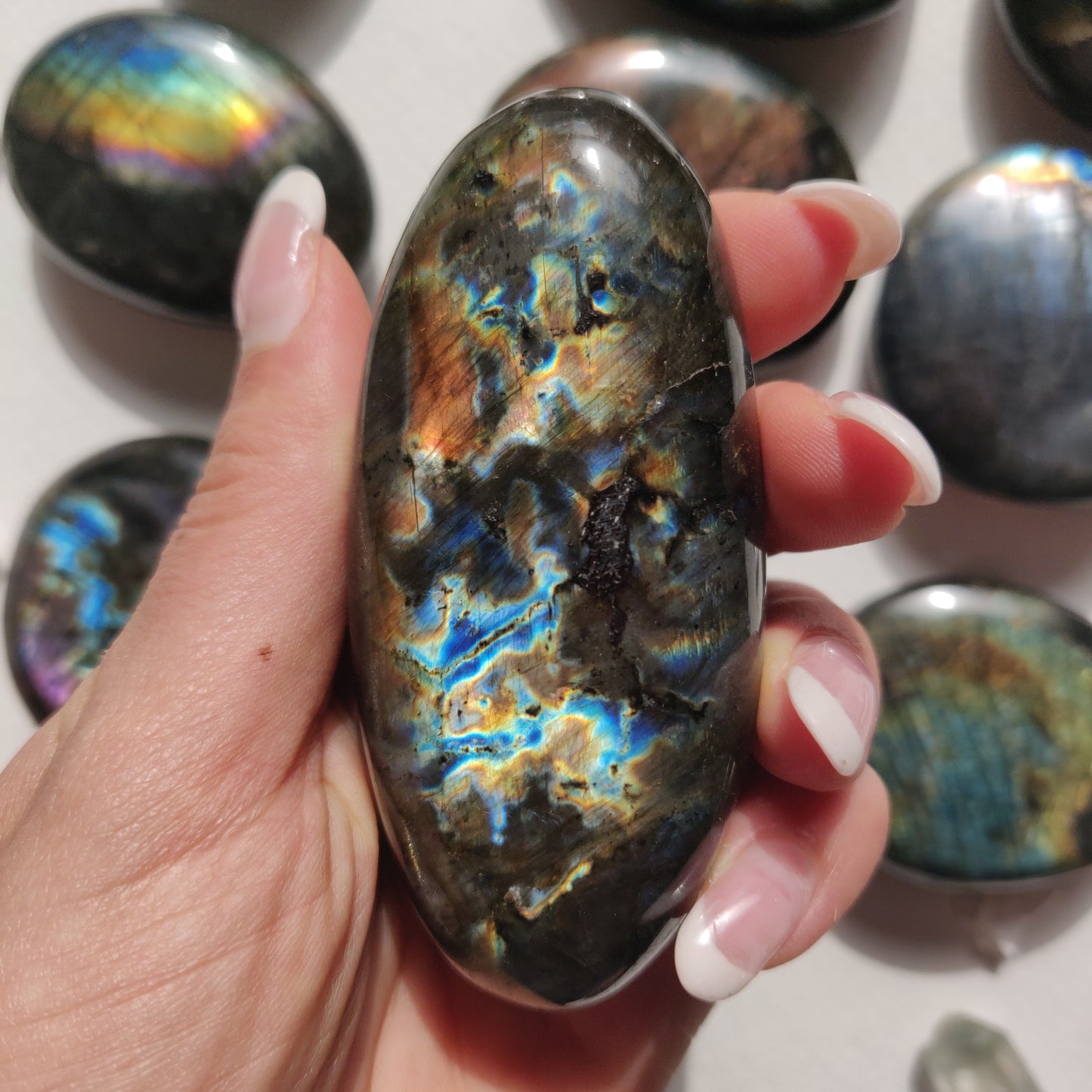 Labradorite Palm Stone (#174) - Simply Affinity